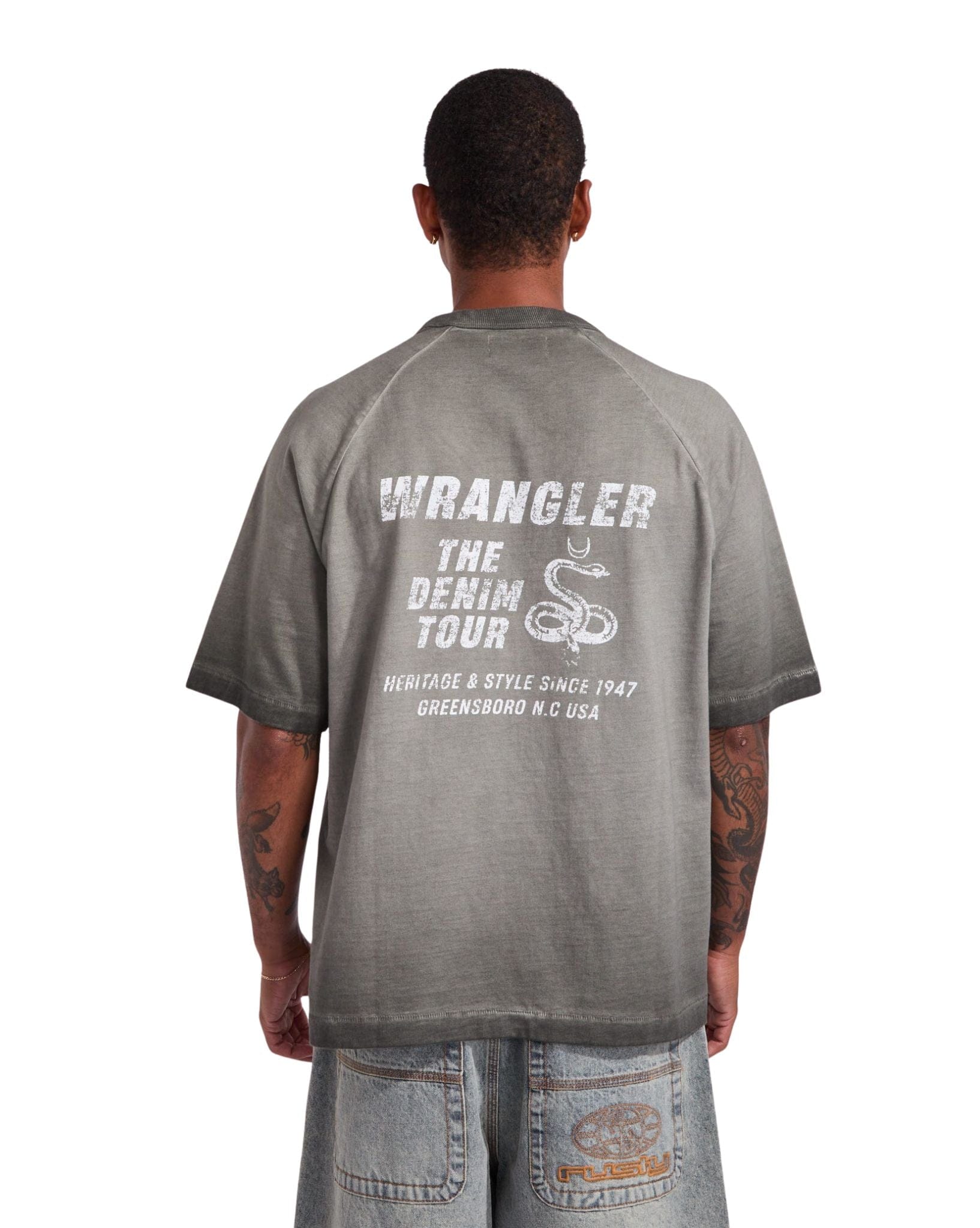 Wrangler Tour Box Raglan Tee