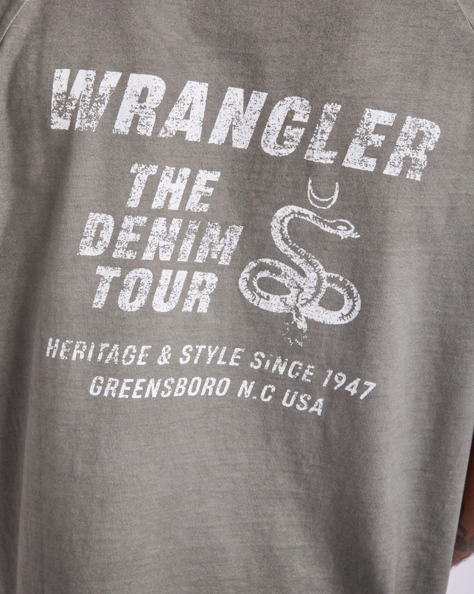 Wrangler Tour Box Raglan Tee