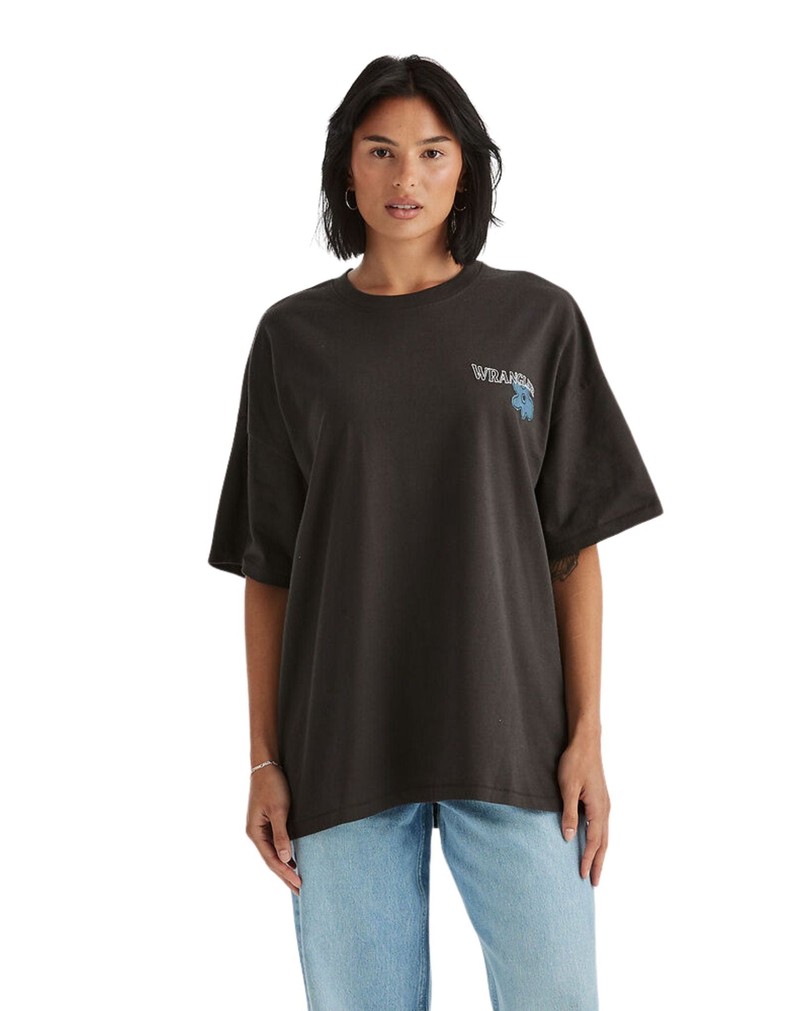 Wrangler Womens Denim Daizie Boxy Slouch Tee