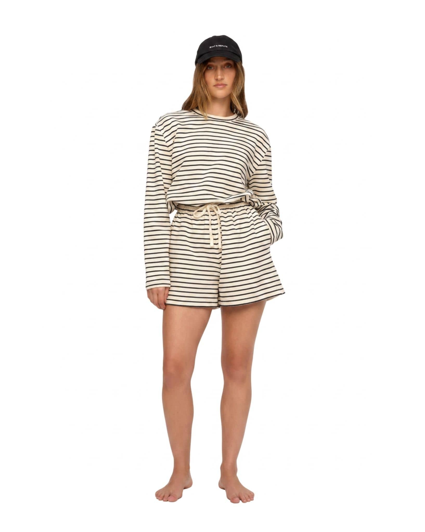 Zulu & Zephyr Black Stripe Jersey Sport Short