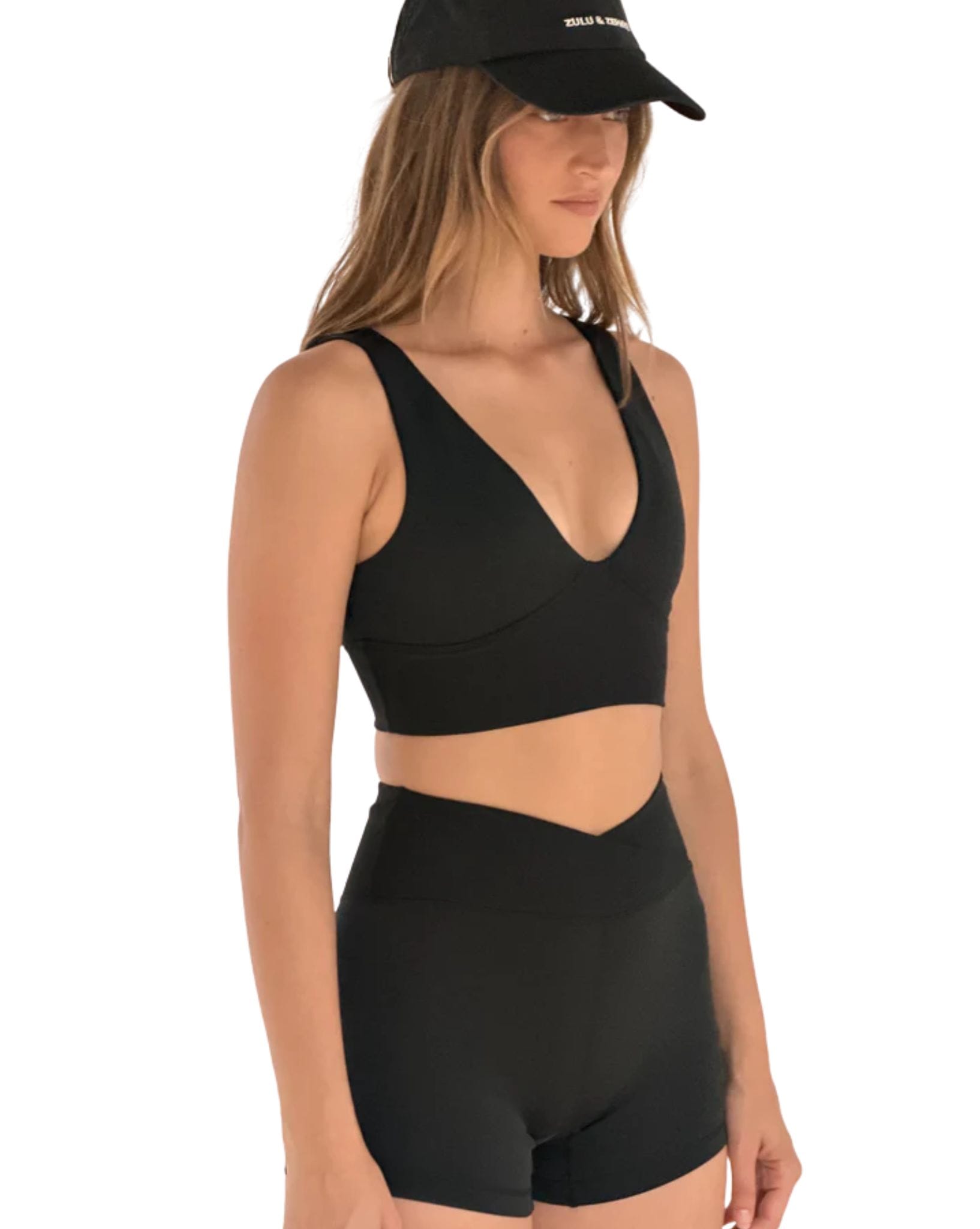 Zulu & Zephyr Black Tonal 4 Inch Bike Short