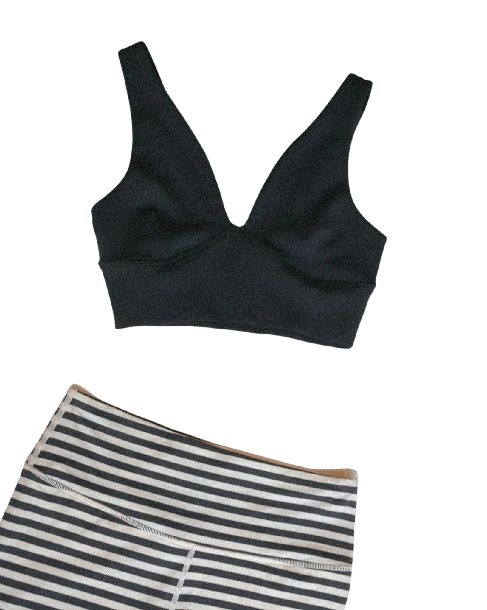 Zulu & Zephyr Black Tonal Crop Top