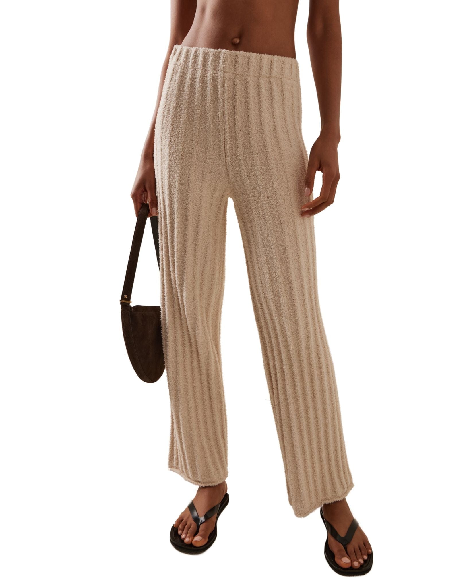 Zulu & Zephyr Coconut Textured Stripe Knit Pant