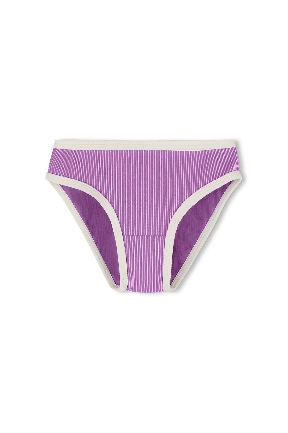 Zulu & Zephyr Girls Mini Stripe Bikini Bottom - Lilac