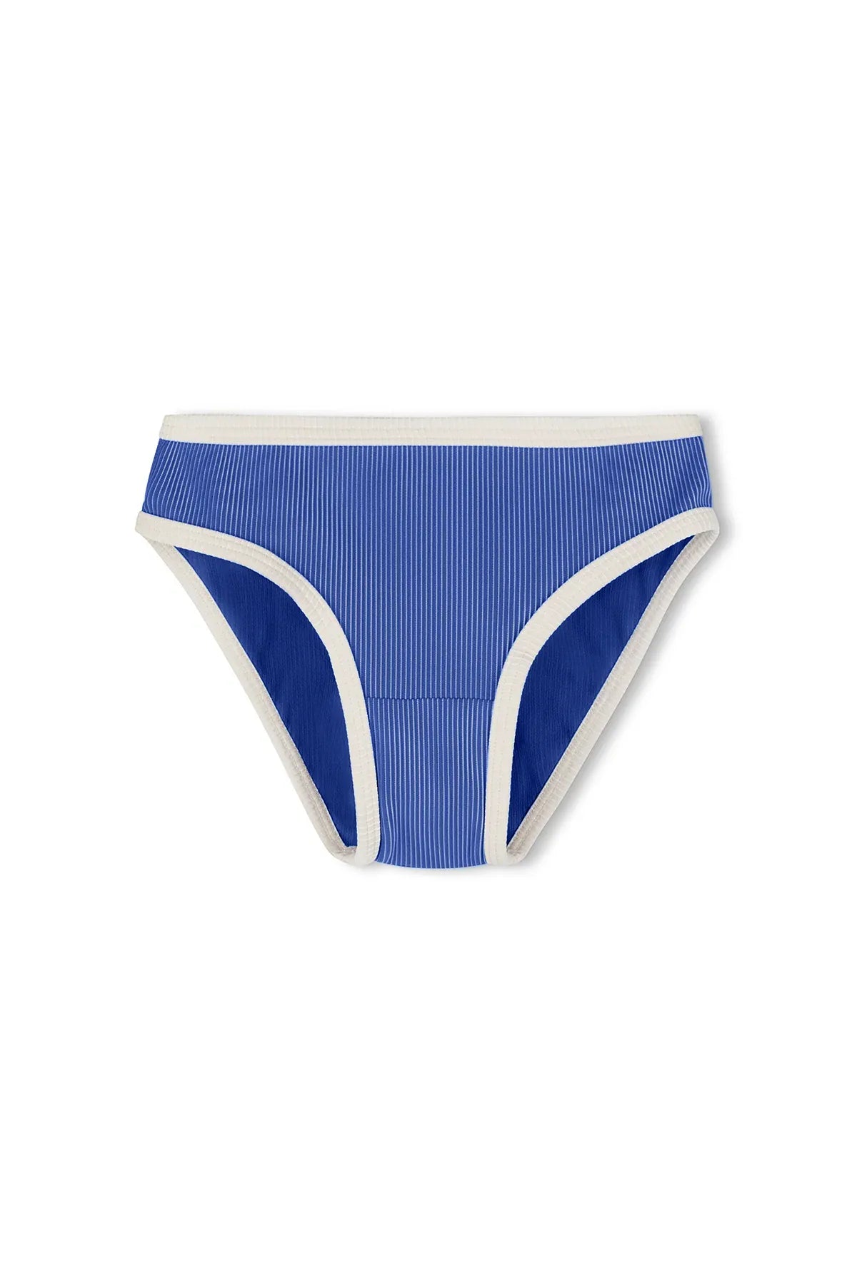 Zulu & Zephyr Girls Mini Stripe Bikini Bottom - Sea Blue