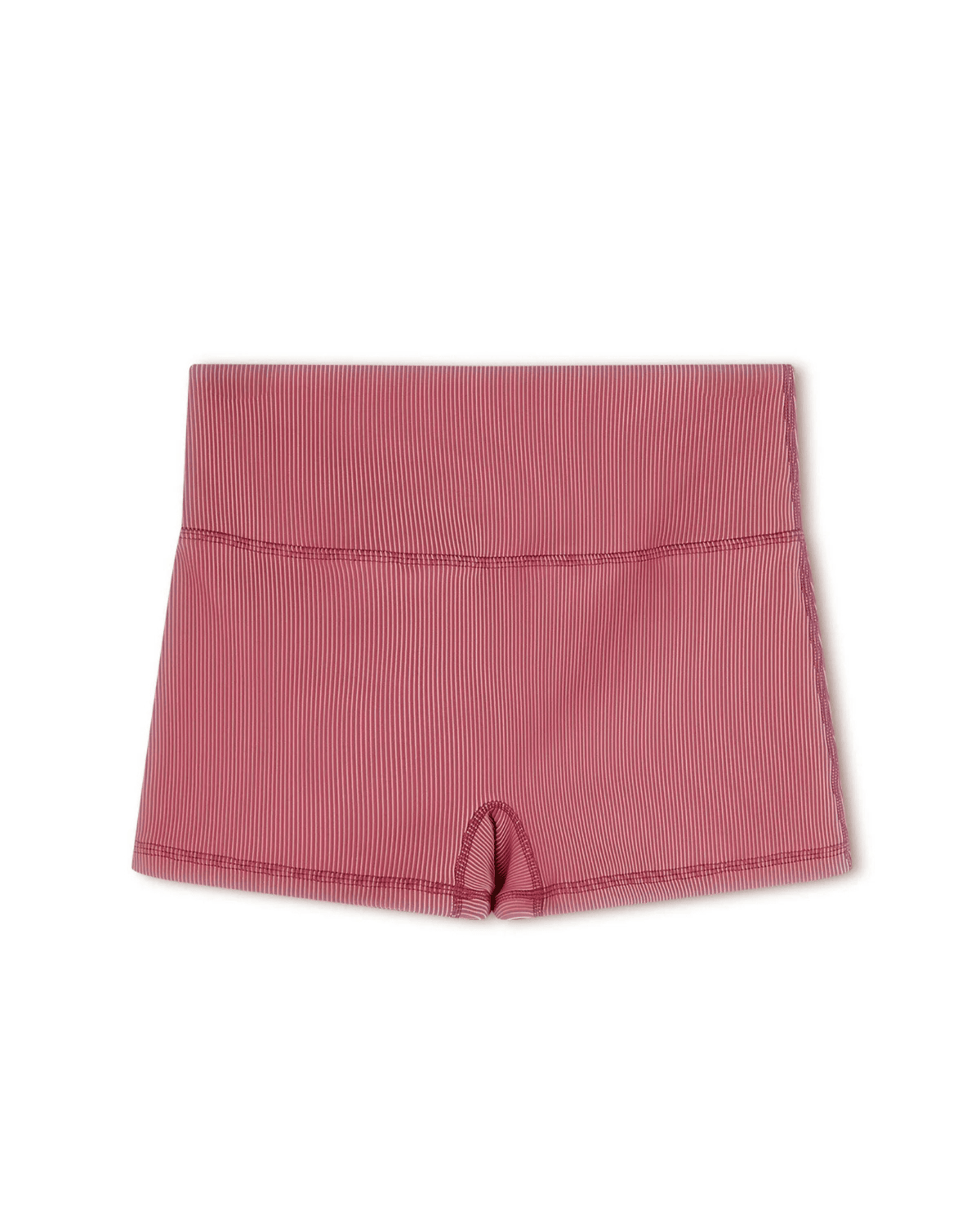 Zulu & Zephyr Girls Mini Stripe Boy Short - Clay Red