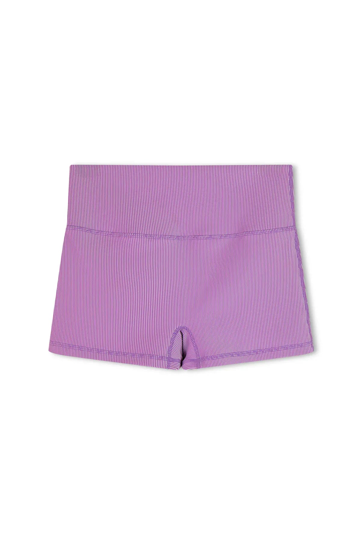 Zulu & Zephyr Girls Mini Stripe Boy Short - Lilac