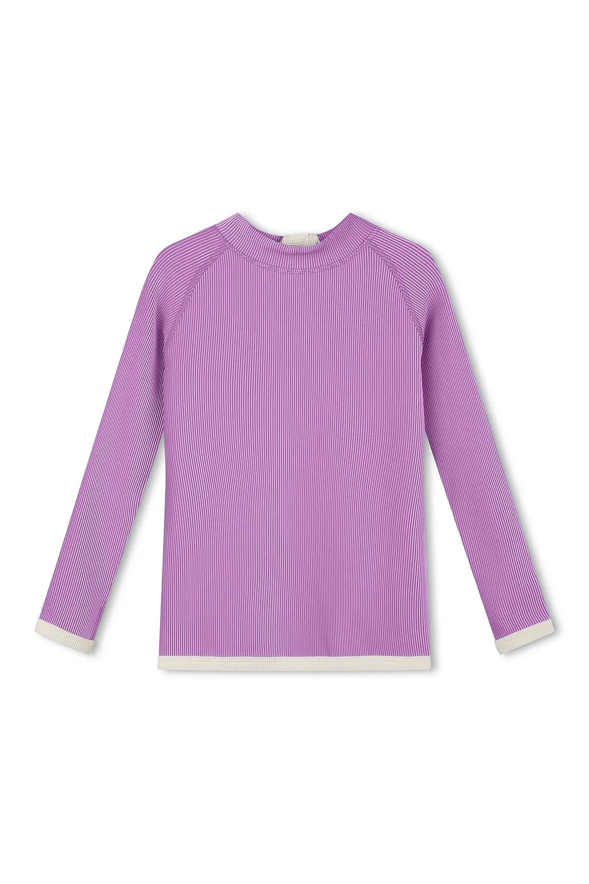 Zulu & Zephyr Girls Mini Stripe Rashie - Lilac