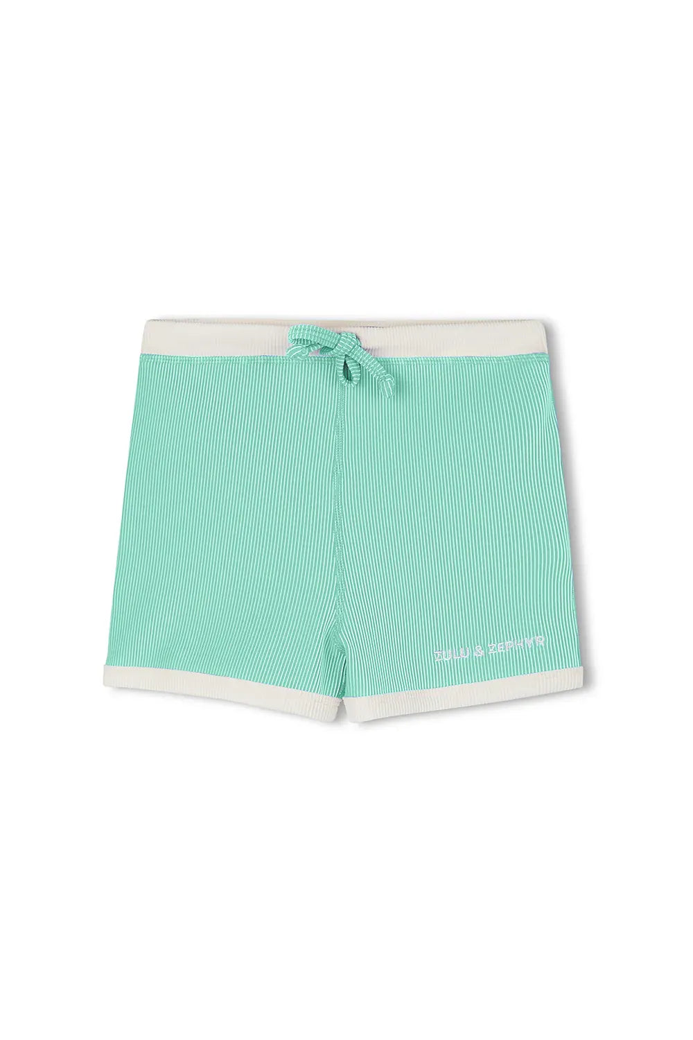 Zulu & Zephyr Kids Mini Stripe Surf Short - Aqua