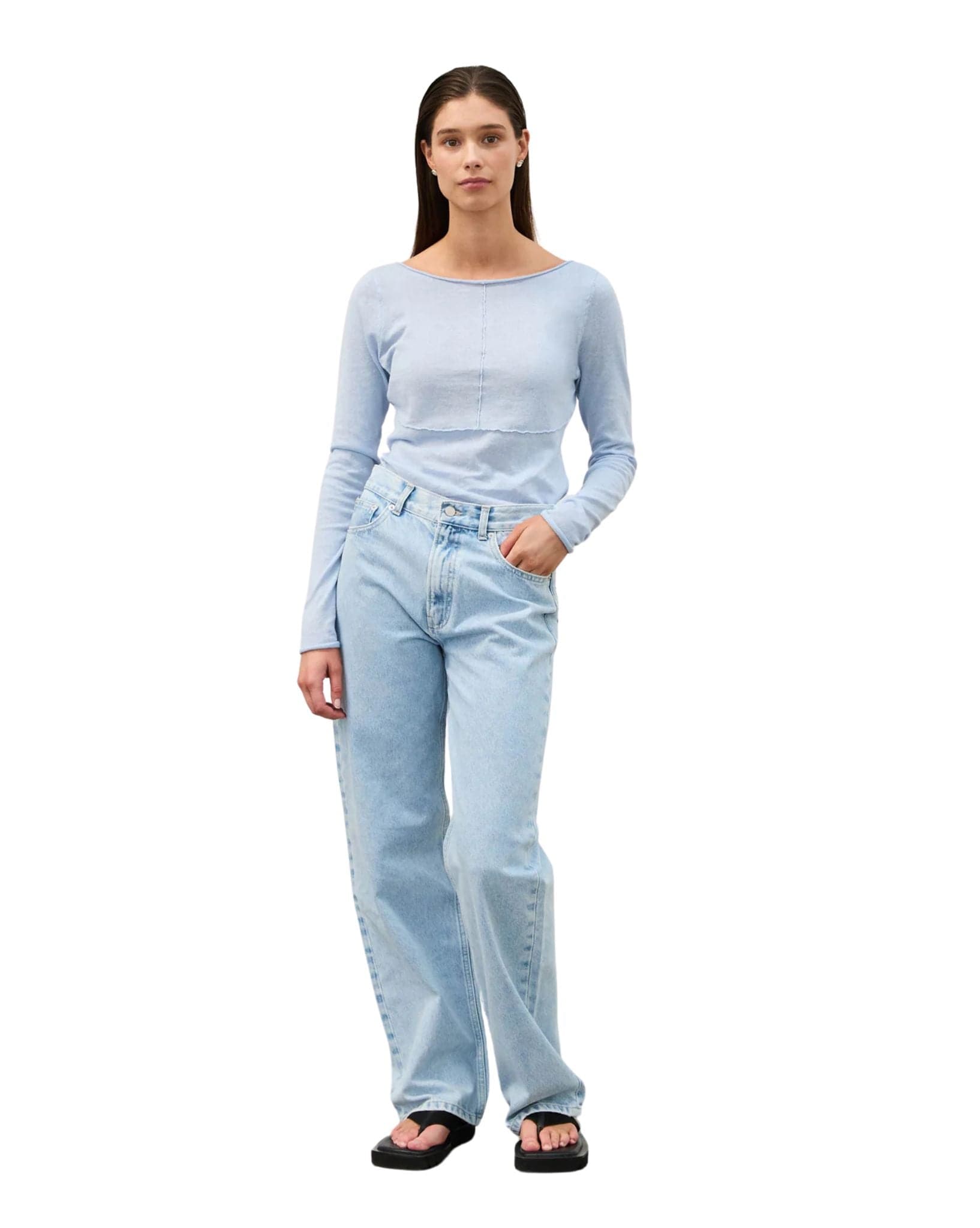 Zulu & Zephyr Light Wash Mid Rise Recycled Denim Jean