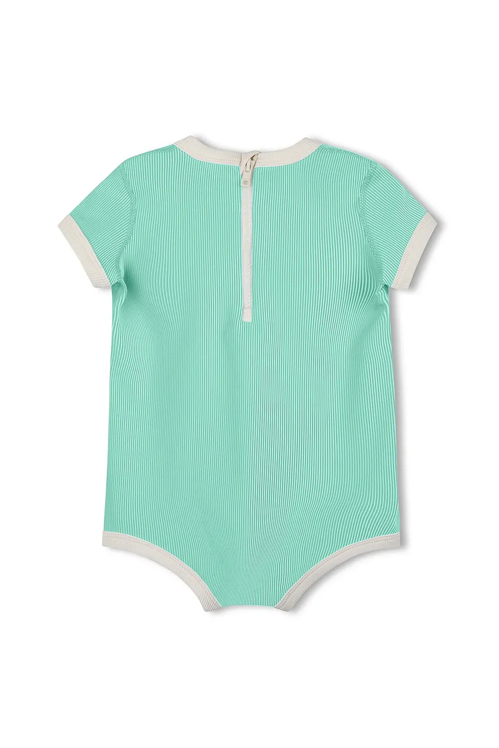 Zulu & Zephyr Mini Stripe Infant Onesie - Aqua