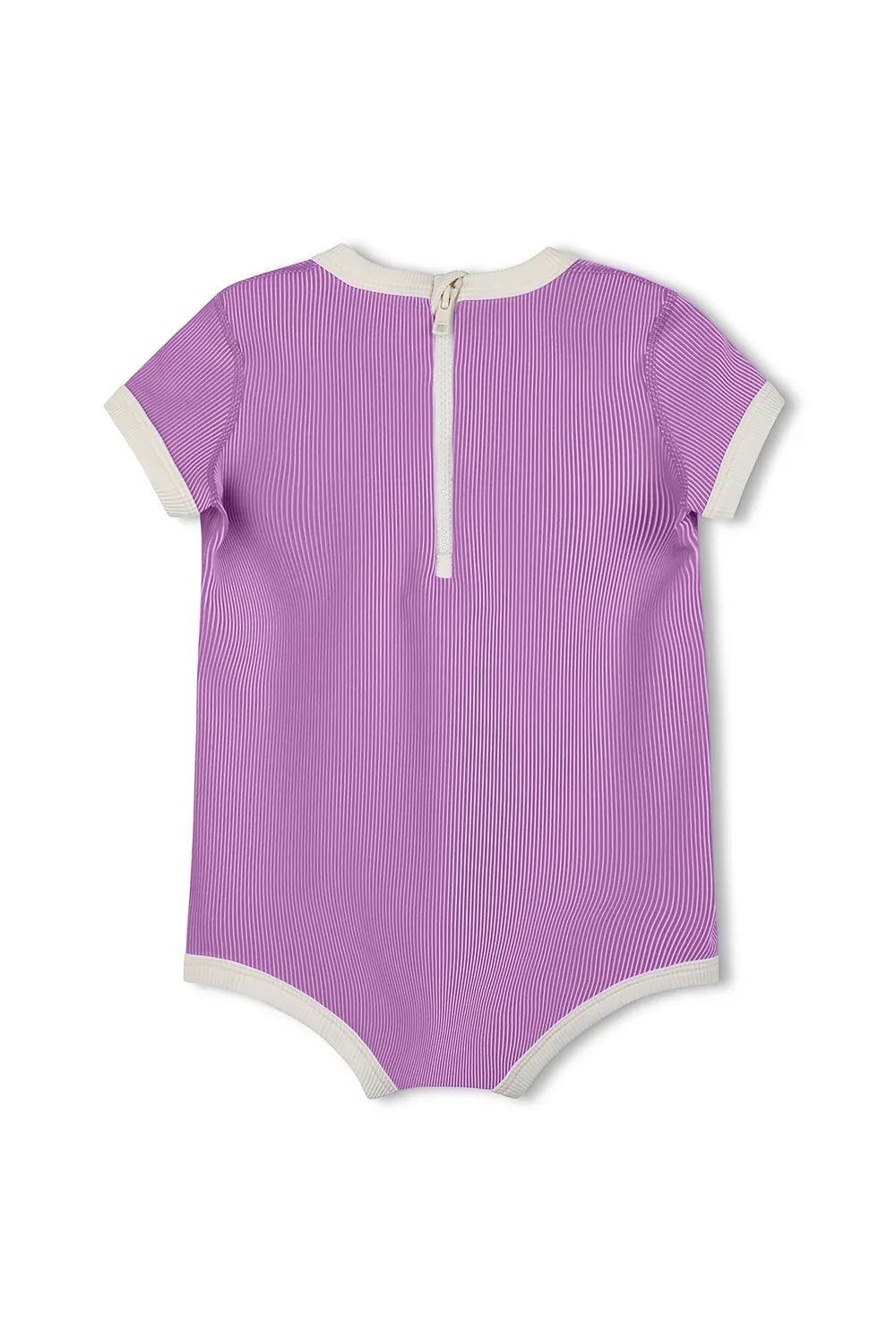 Zulu & Zephyr Mini Stripe Infant Onesie - Lilac