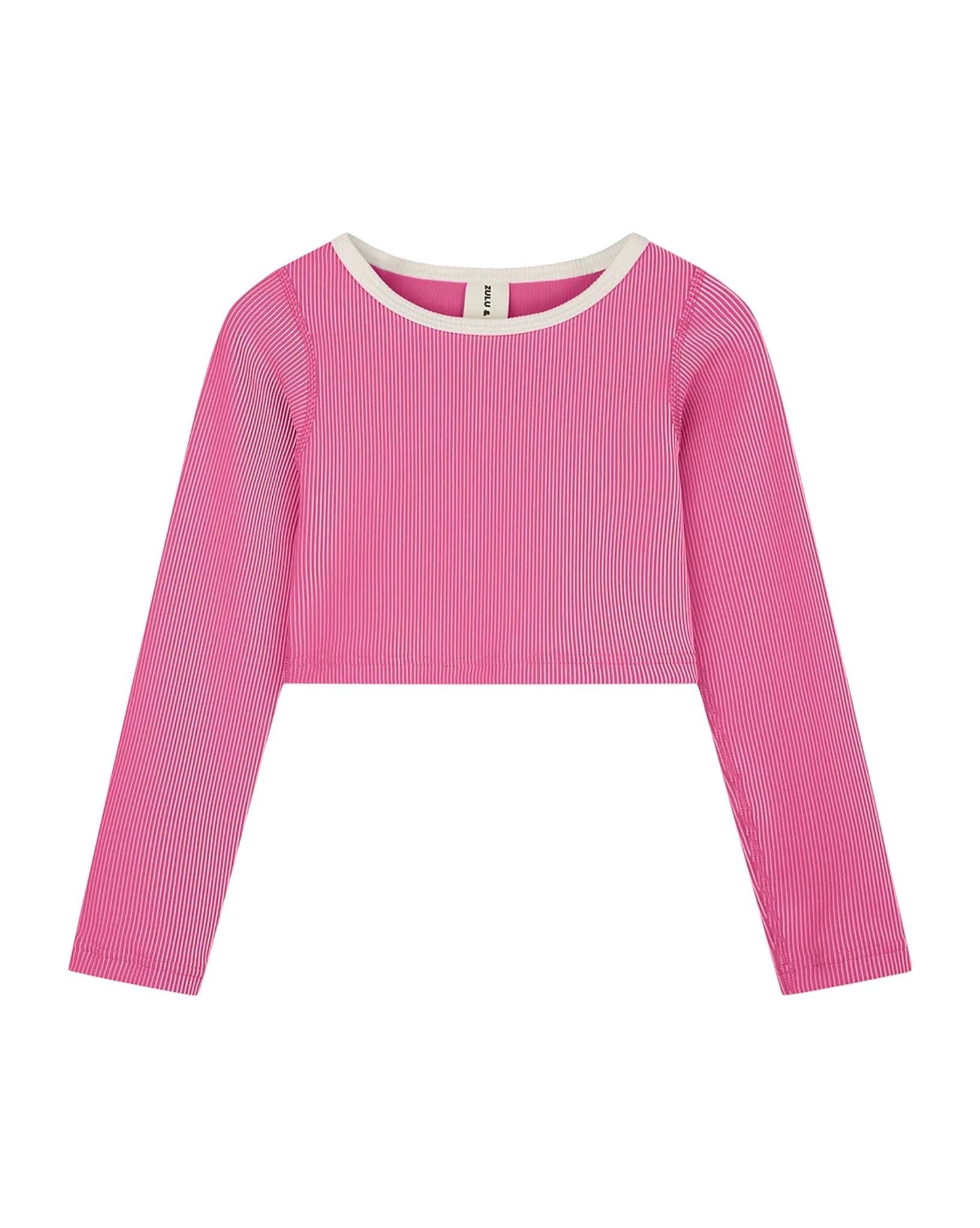 Zulu & Zephyr Mini Stripe Rib Crop Rashie