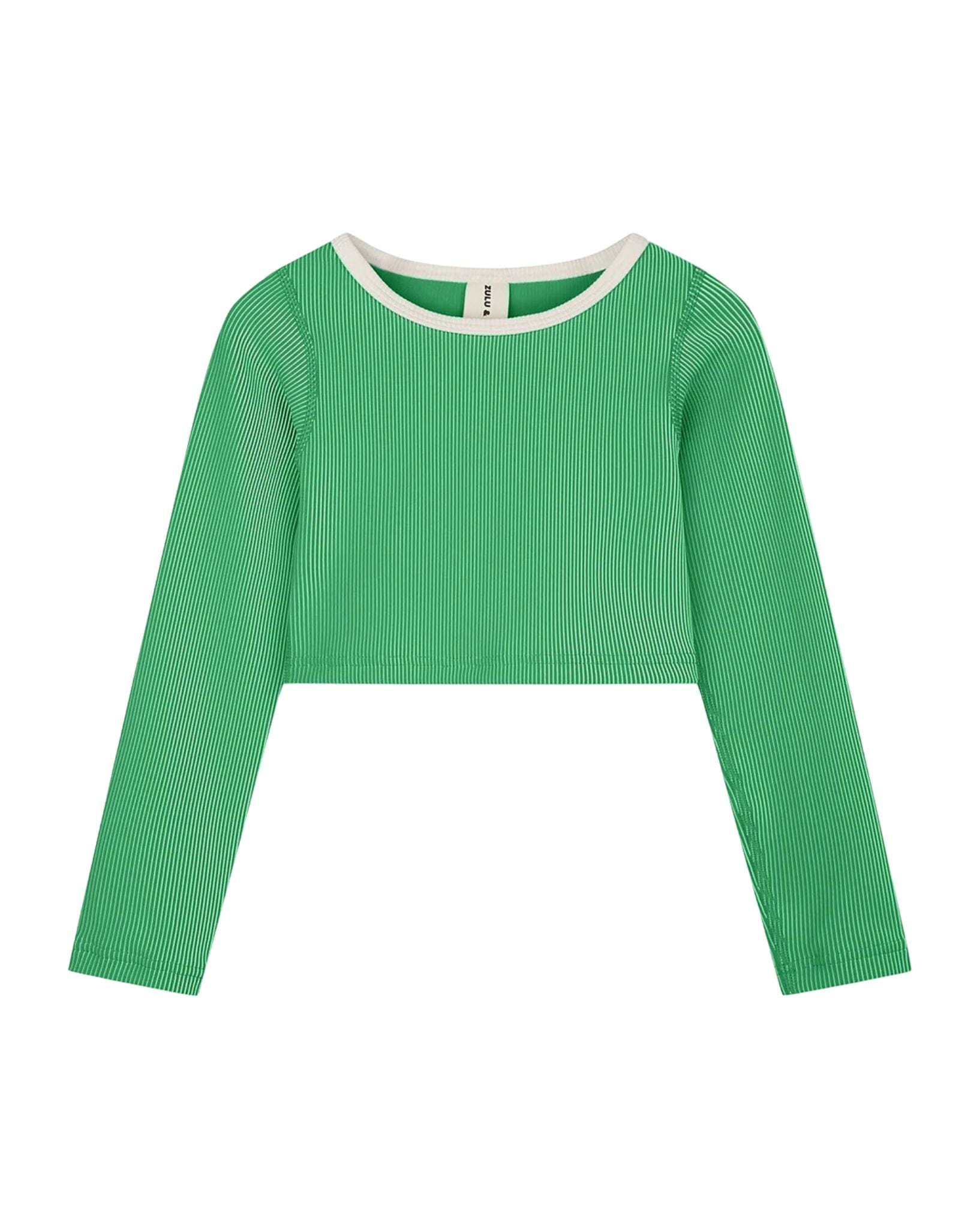 Zulu & Zephyr Mini Stripe Rib Crop Rashie