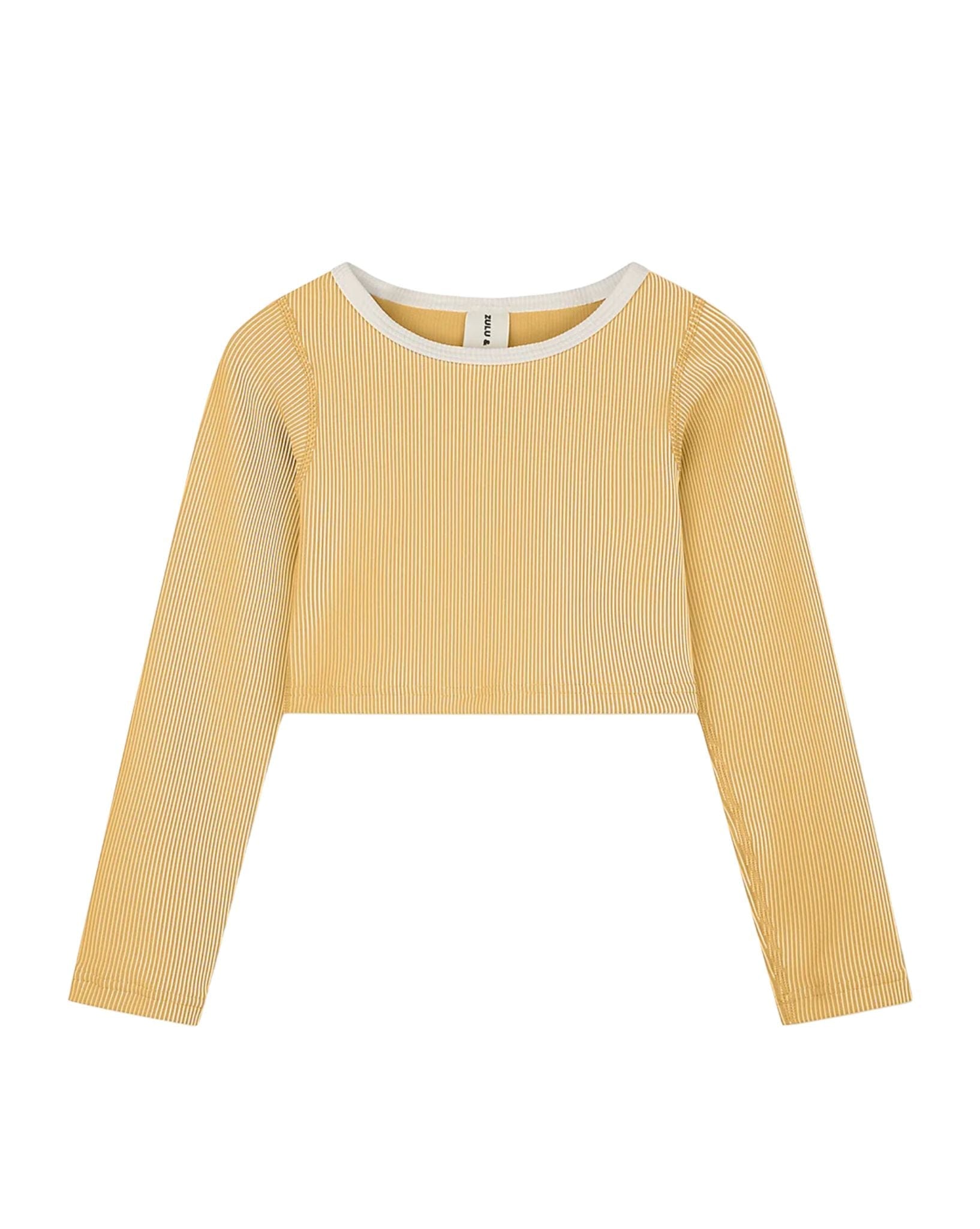 Zulu & Zephyr Mini Stripe Rib Crop Rashie