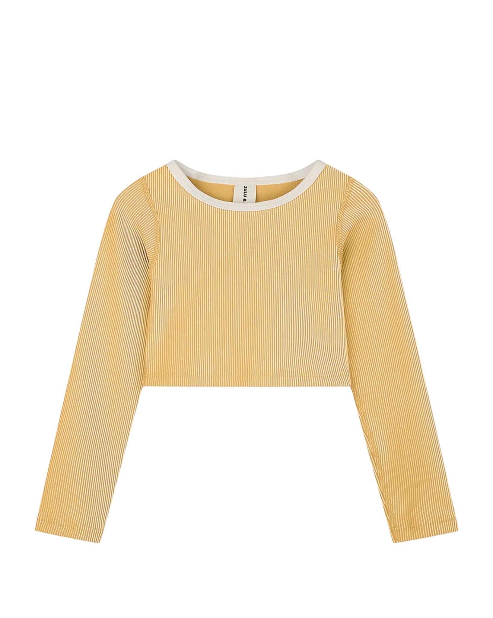 Zulu & Zephyr Mini Stripe Rib Crop Rashie