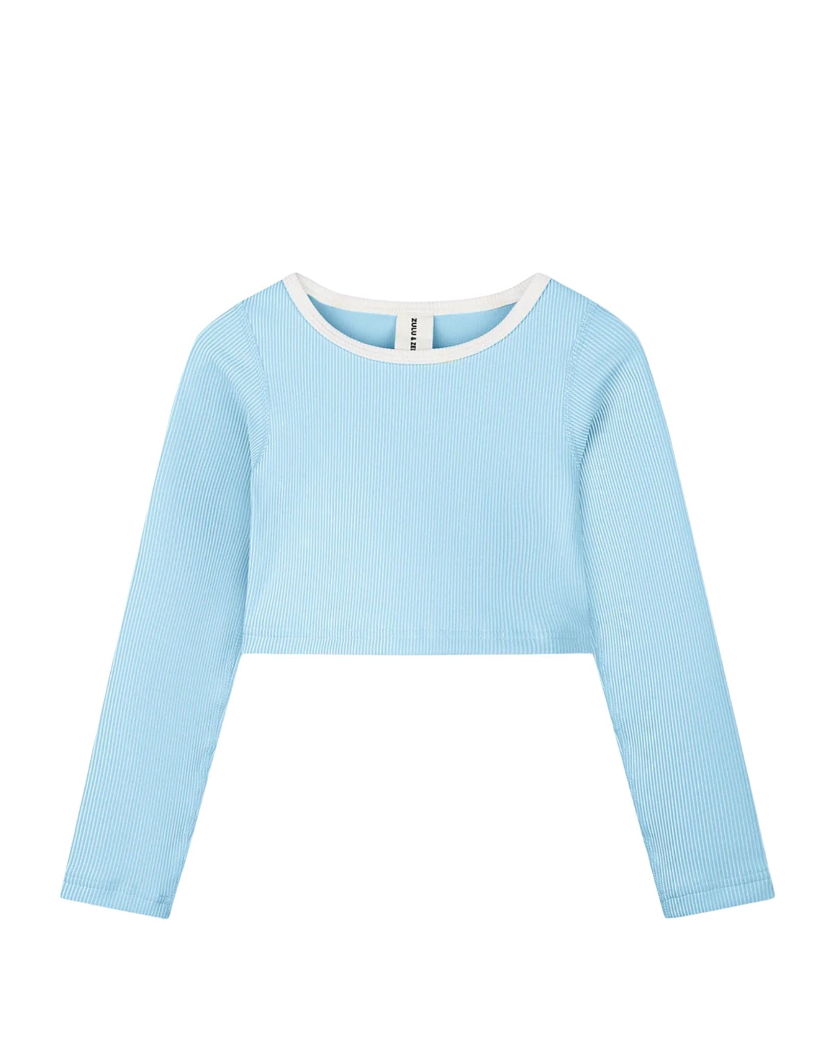 Zulu & Zephyr Mini Stripe Rib Crop Rashie