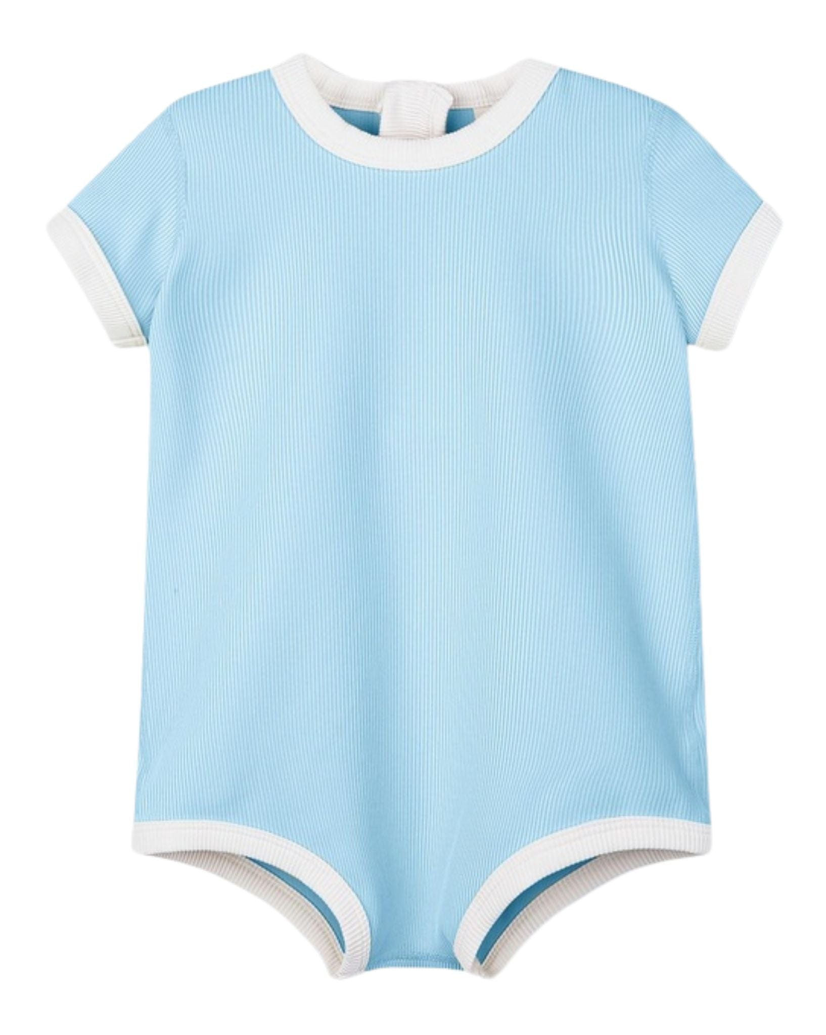Zulu & Zephyr Mini Stripe Rib Infant Onesie