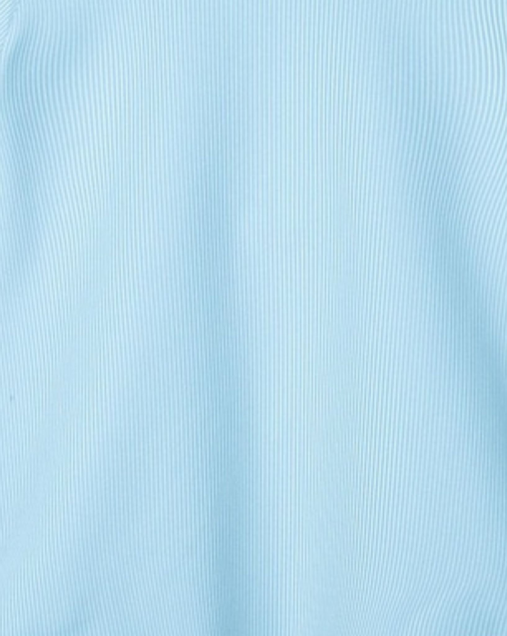 Zulu & Zephyr Mini Stripe Rib Logo Bikini Top