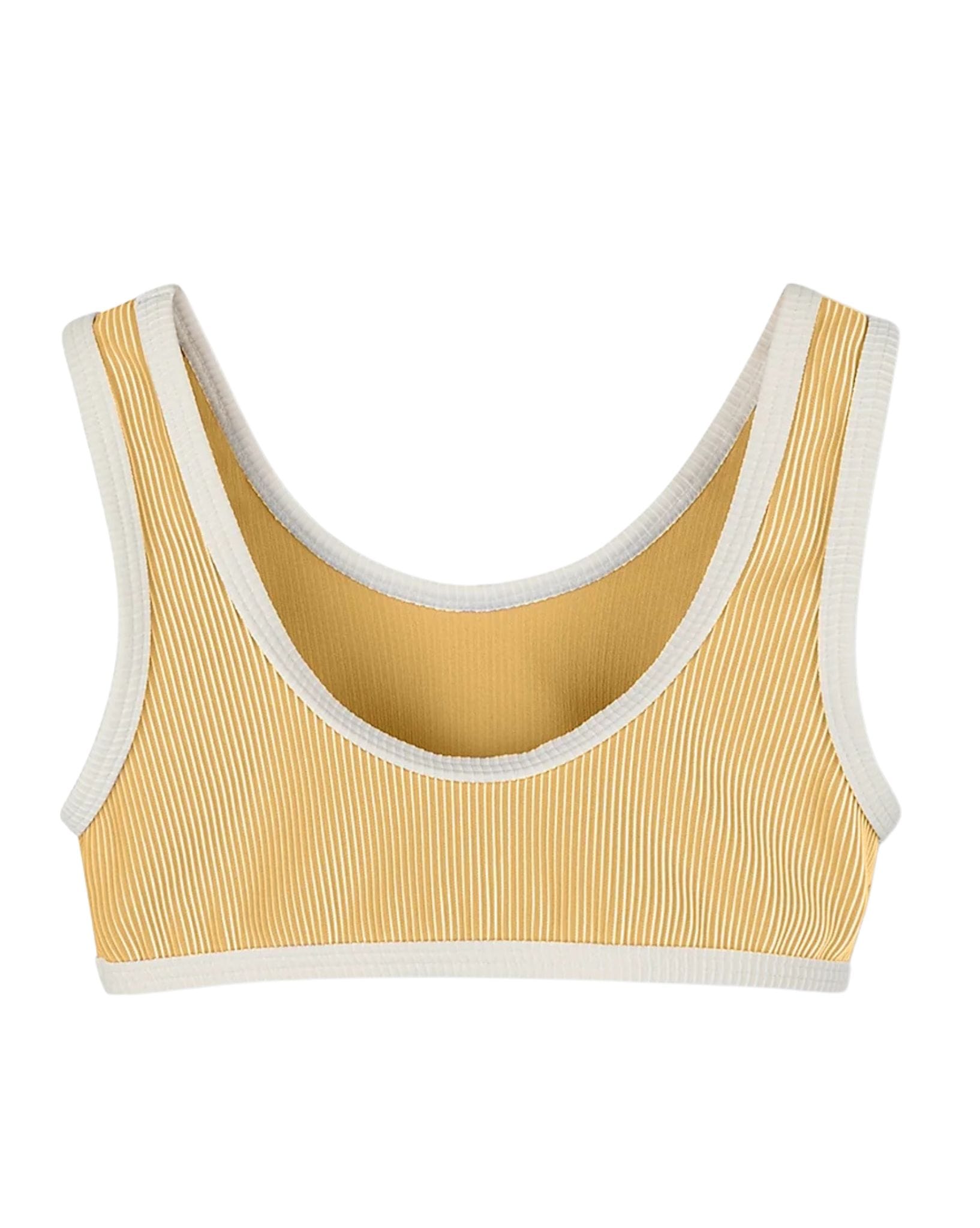 Zulu & Zephyr Mini Stripe Rib Scoop Bikini Top