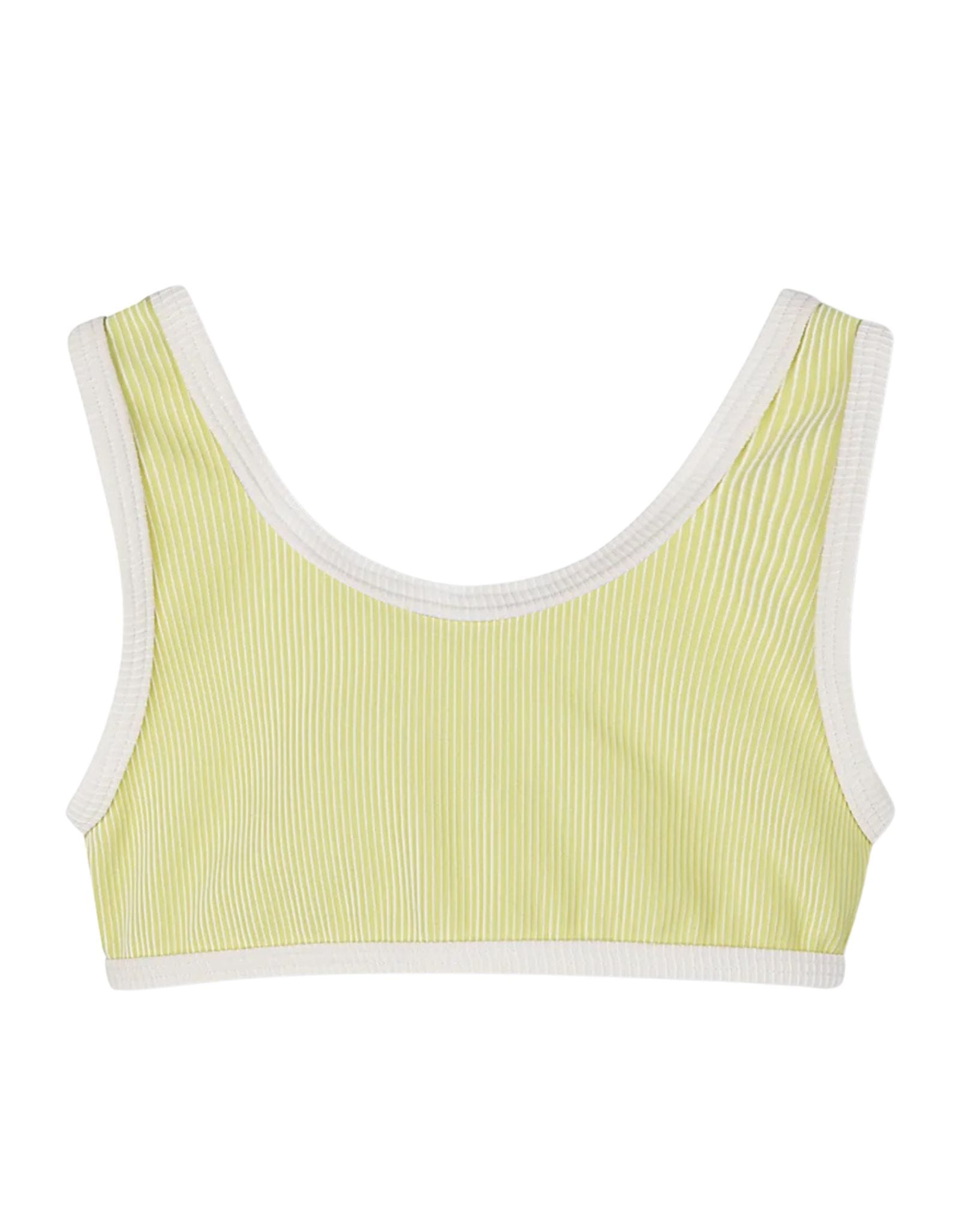 Zulu & Zephyr Mini Stripe Rib Scoop Bikini Top