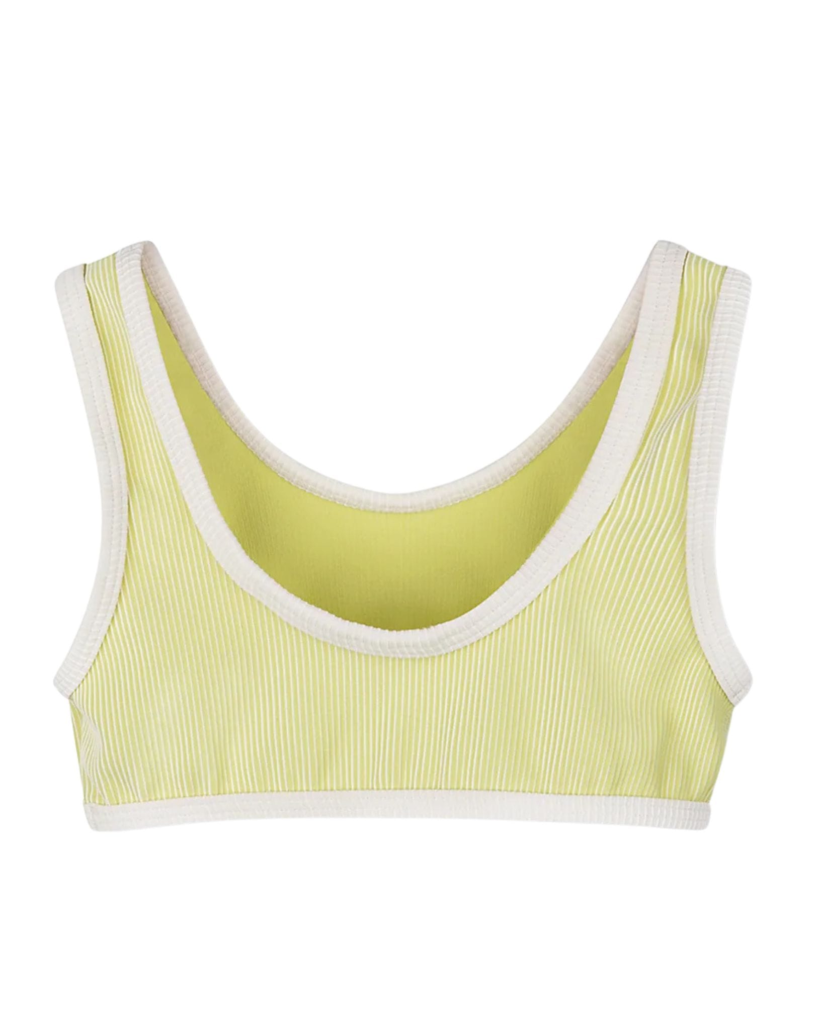 Zulu & Zephyr Mini Stripe Rib Scoop Bikini Top