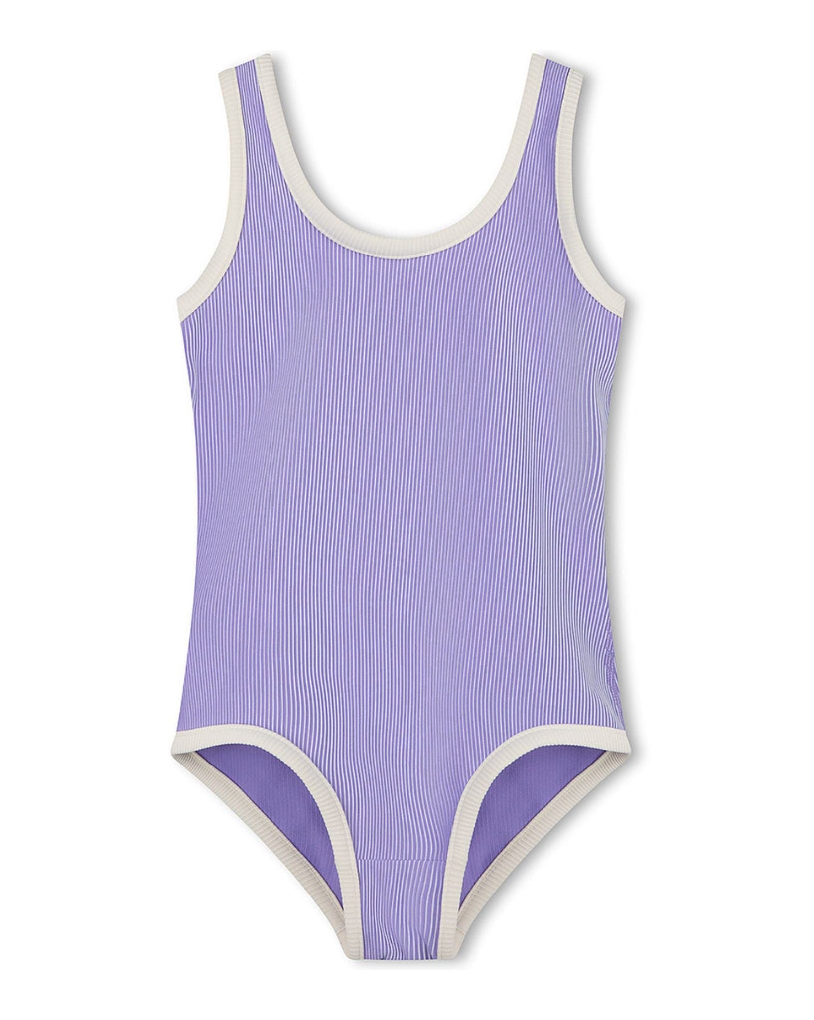 Zulu & Zephyr Mini Stripe Rib Scoop One Piece