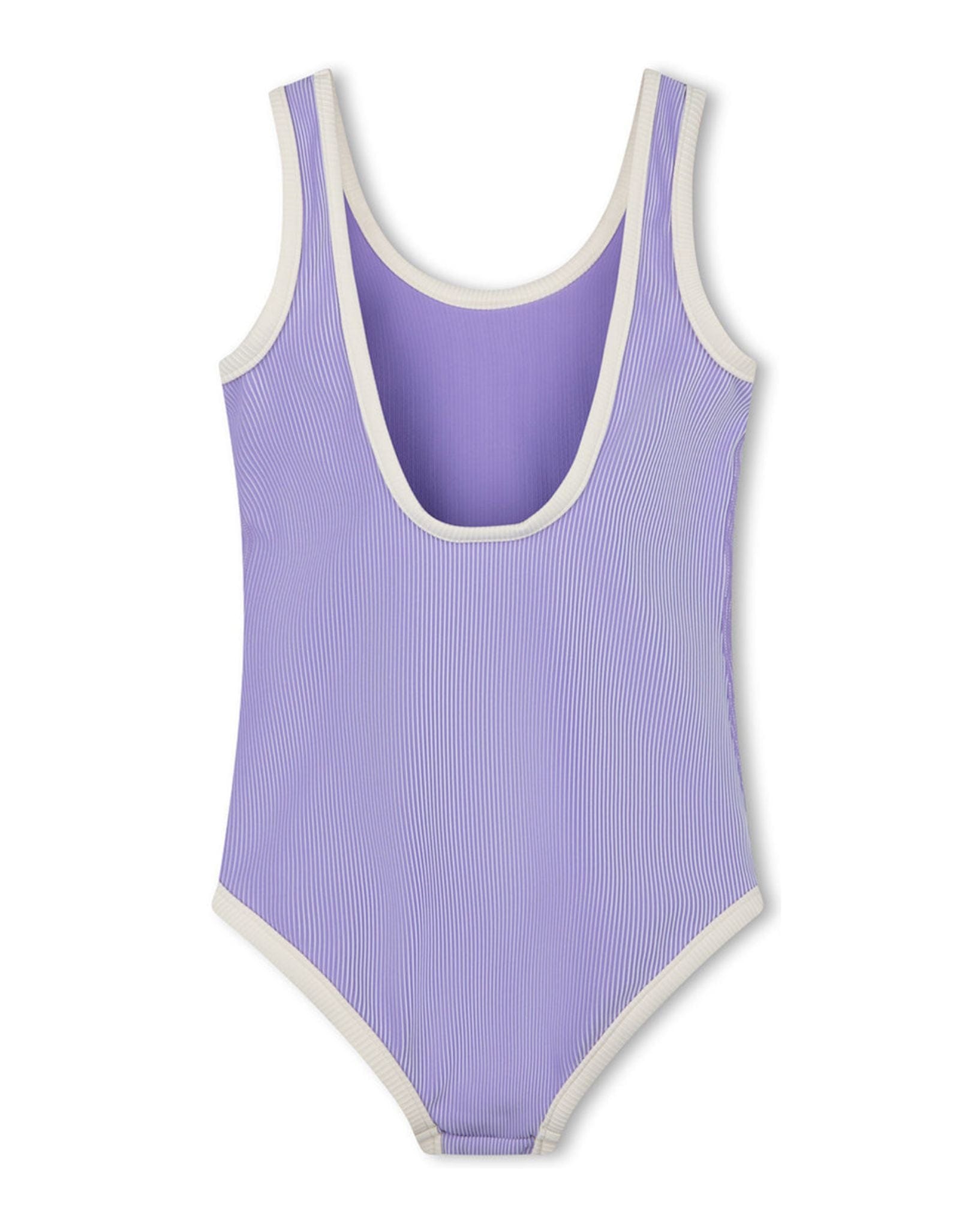 Zulu & Zephyr Mini Stripe Rib Scoop One Piece