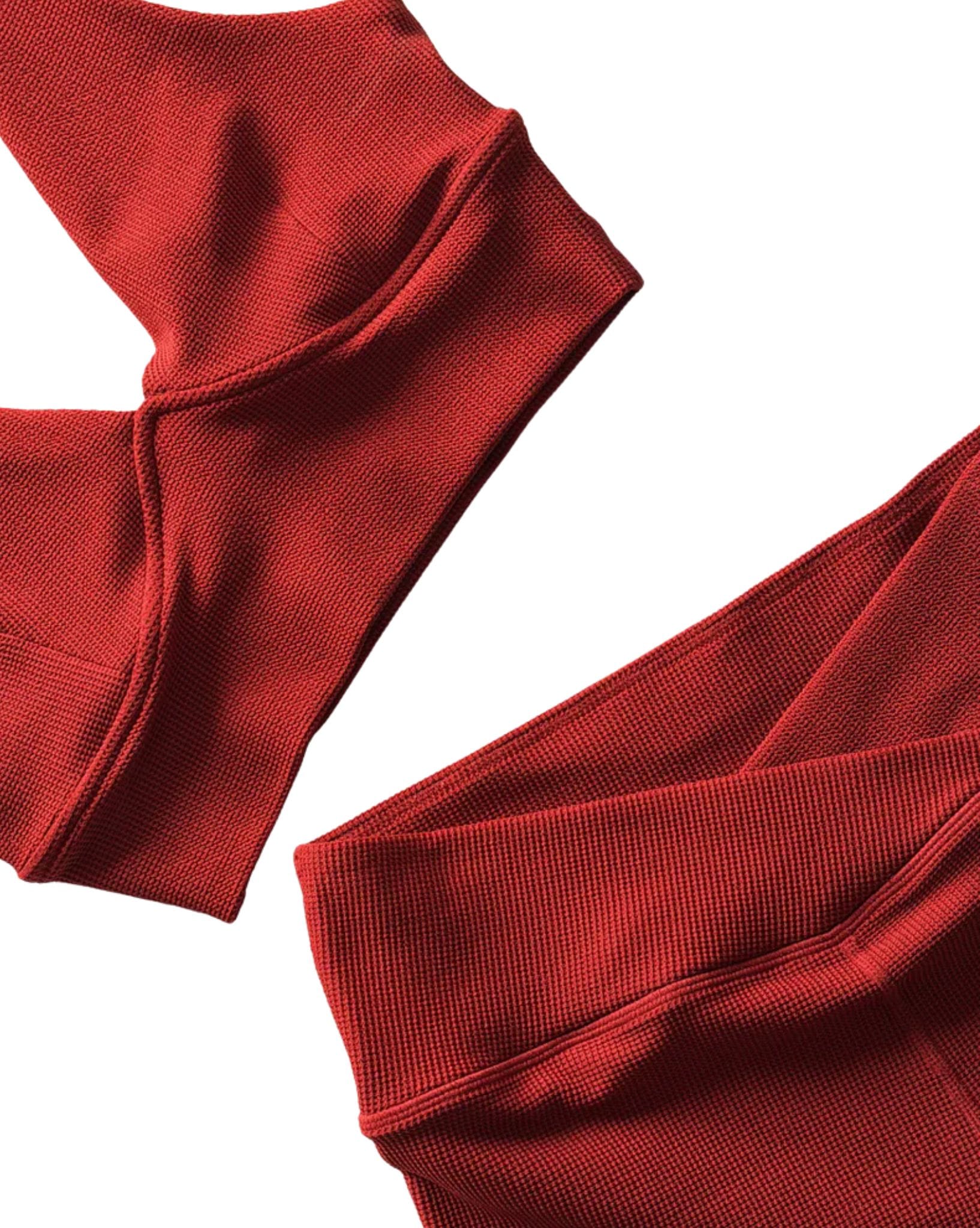 Zulu & Zephyr Red Waffle 4 Inch Bike Short