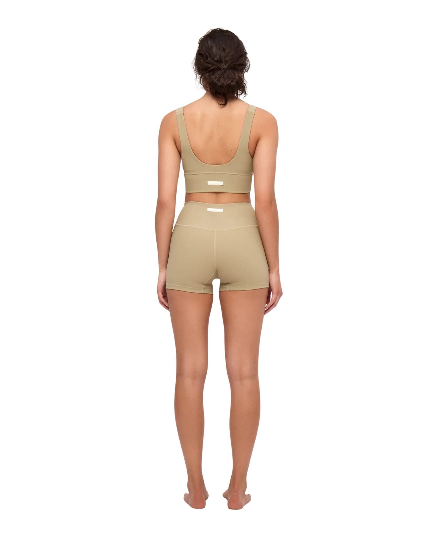 Zulu & Zephyr Stripe Rib 4 Inch Bike Short - Olive