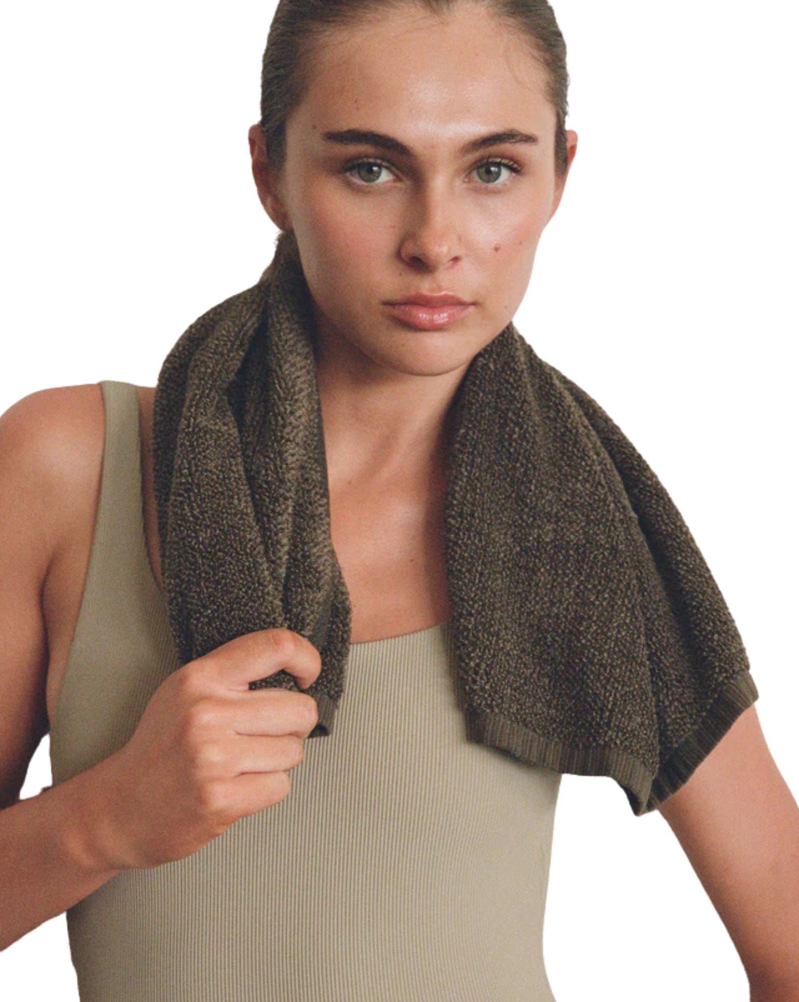 Stripe Rib Bodysuit - Olive - Natural Necessity Surf Shop