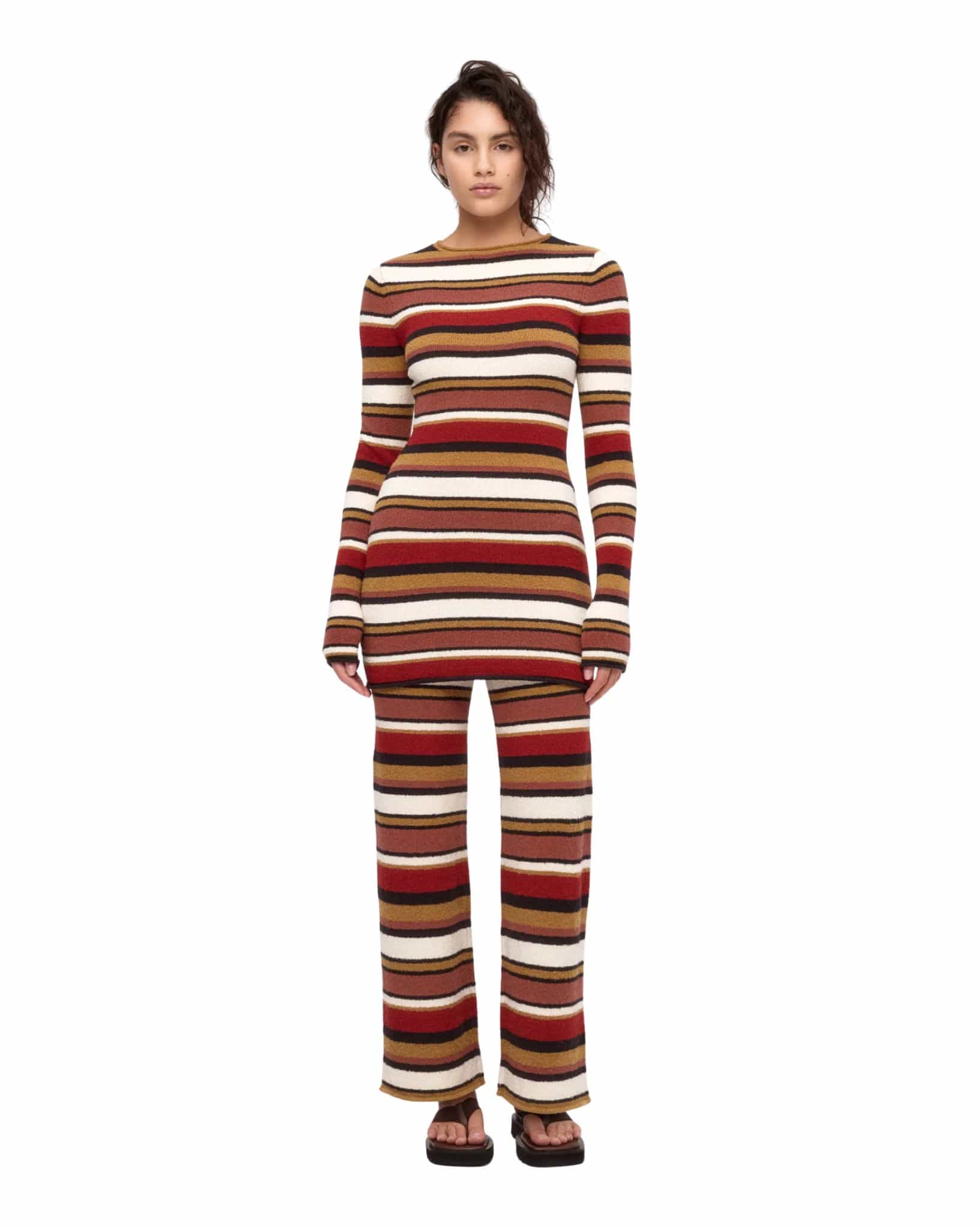 Zulu & Zephyr Textured Knit Mini Dress LS