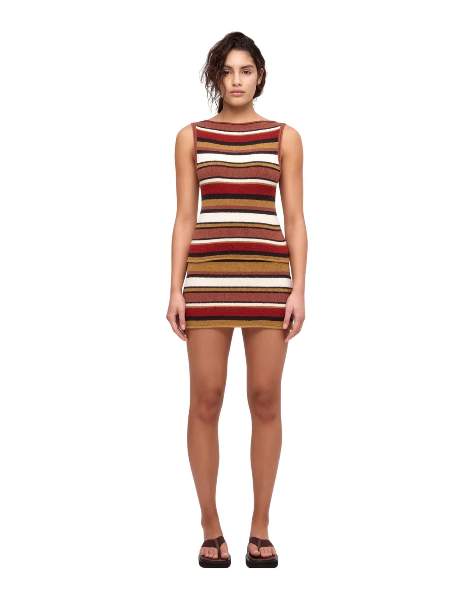 Zulu & Zephyr Textured Knit Mini Skirt
