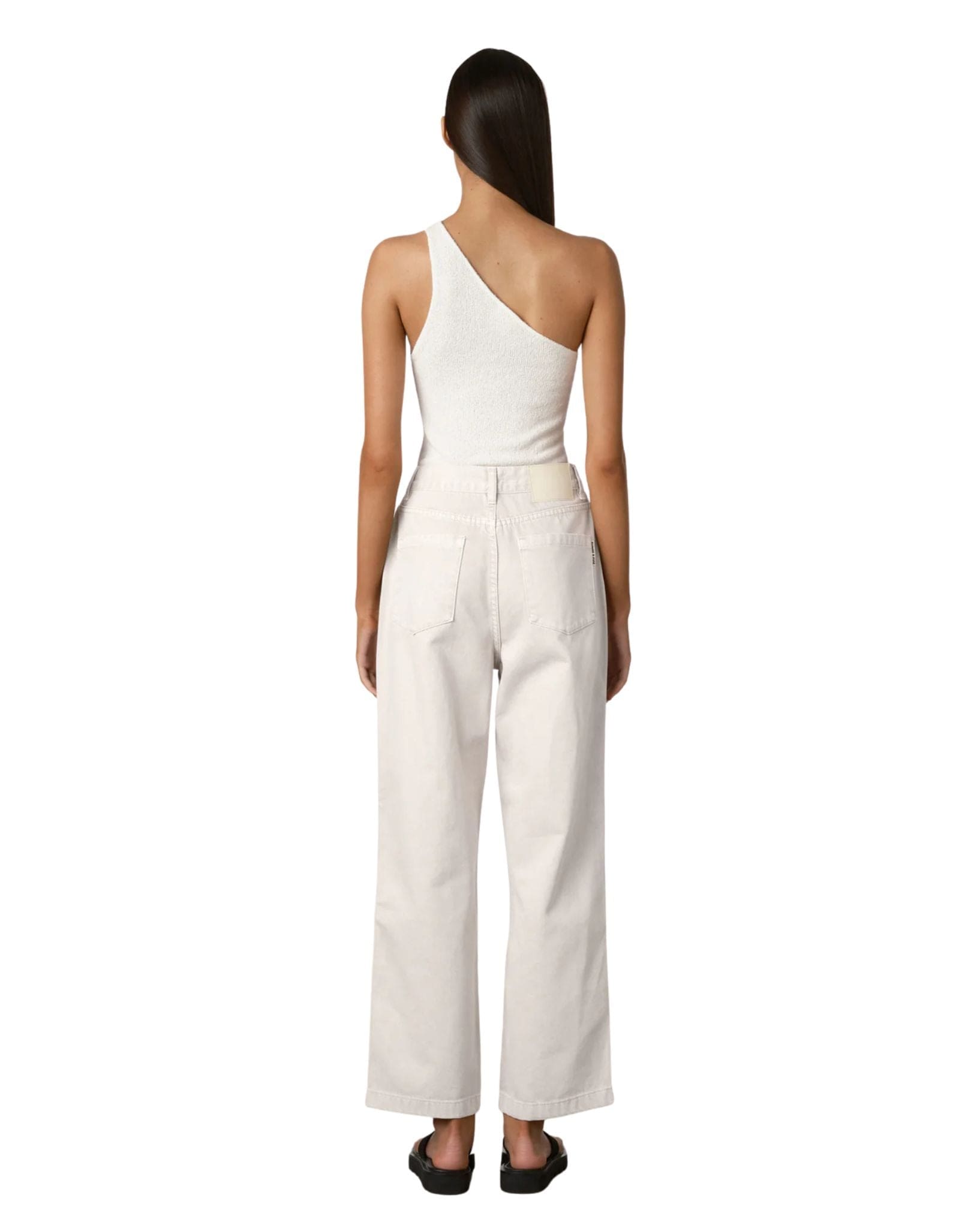 Zulu & Zephyr White Textured Knit Top
