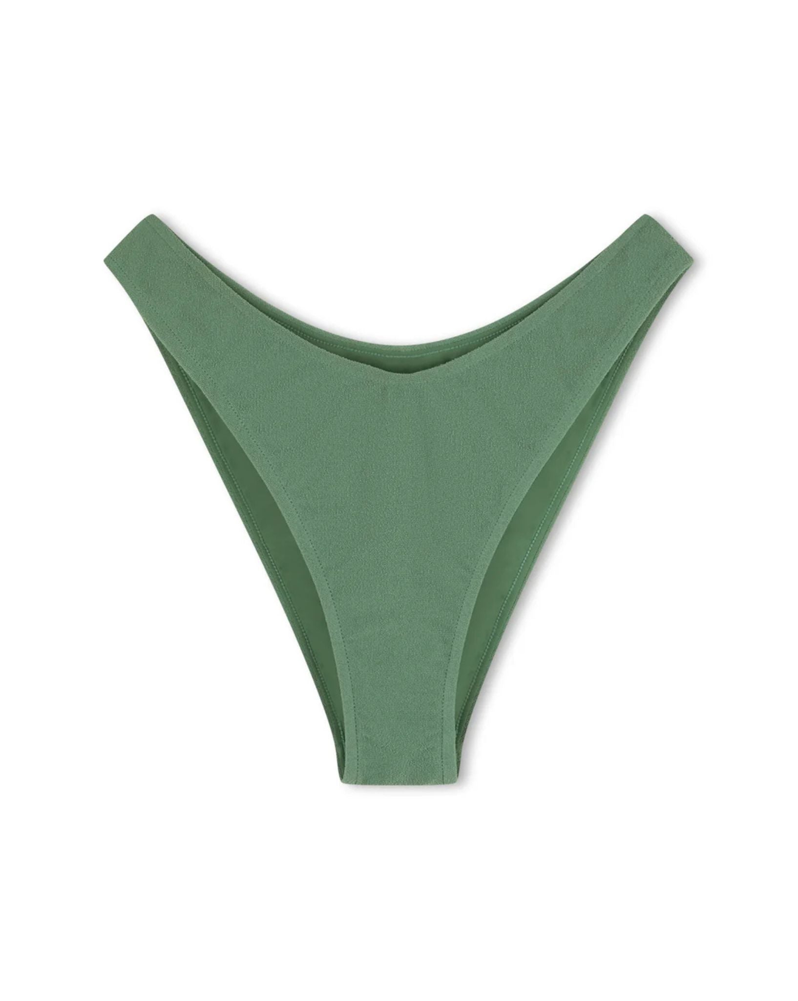 Zulu & Zephyr Womens Eucalyptus Textured Curve Brief