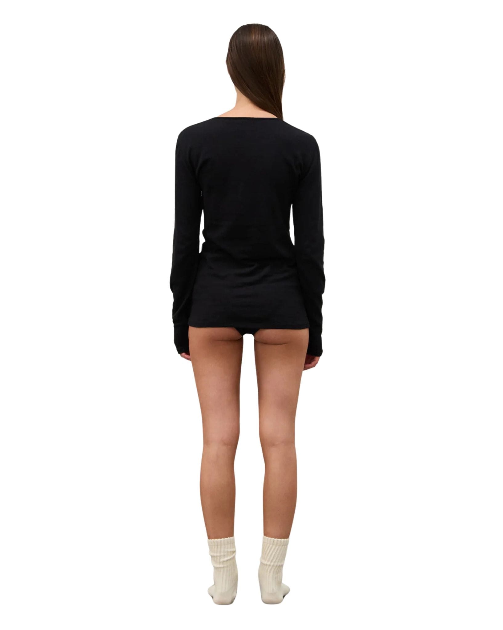 Zulu & Zephyr Womens Rib Hemp Jersey Long Sleeve Top