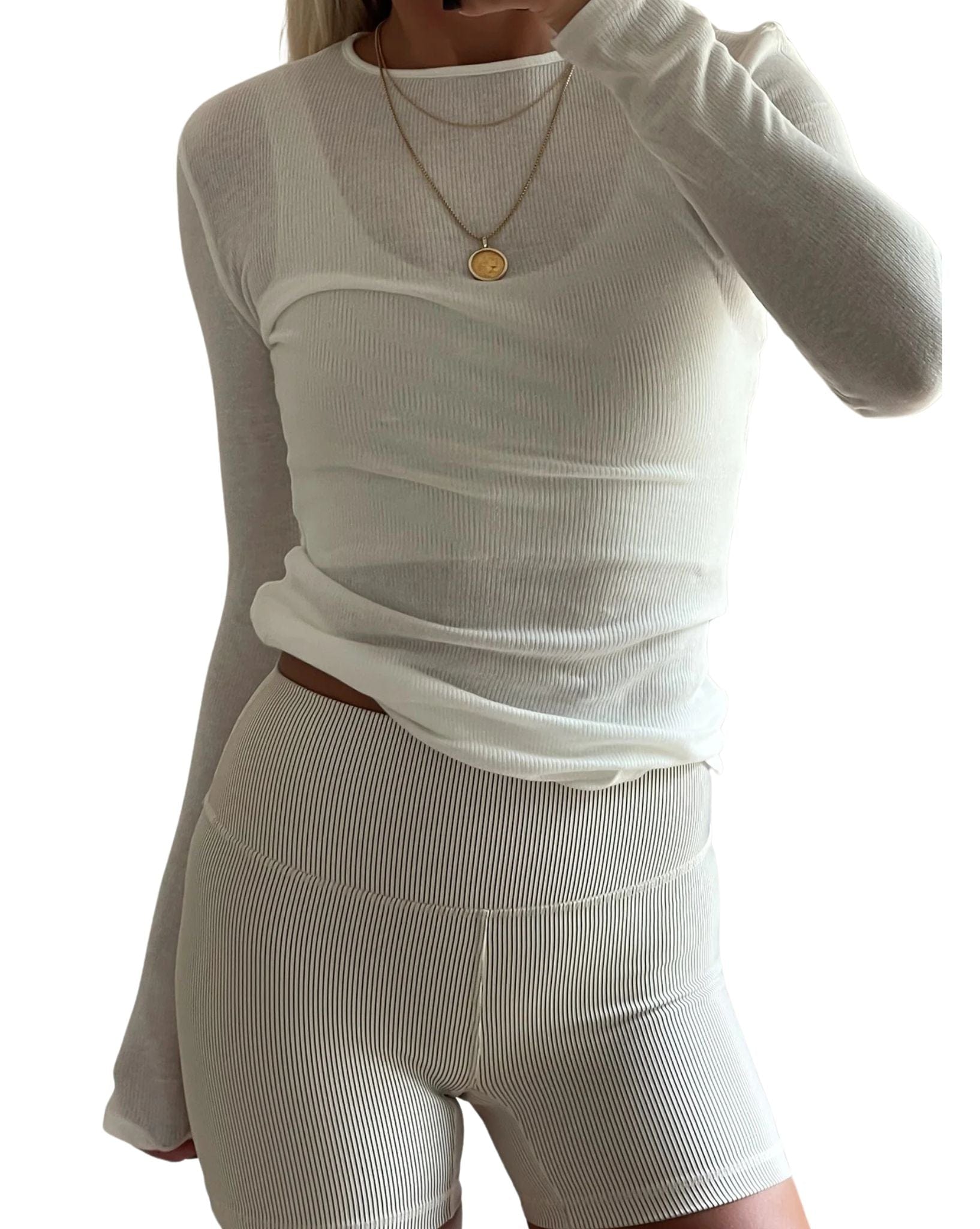 Zulu & Zephyr Womens Rib Hemp Jersey Long Sleeve Top