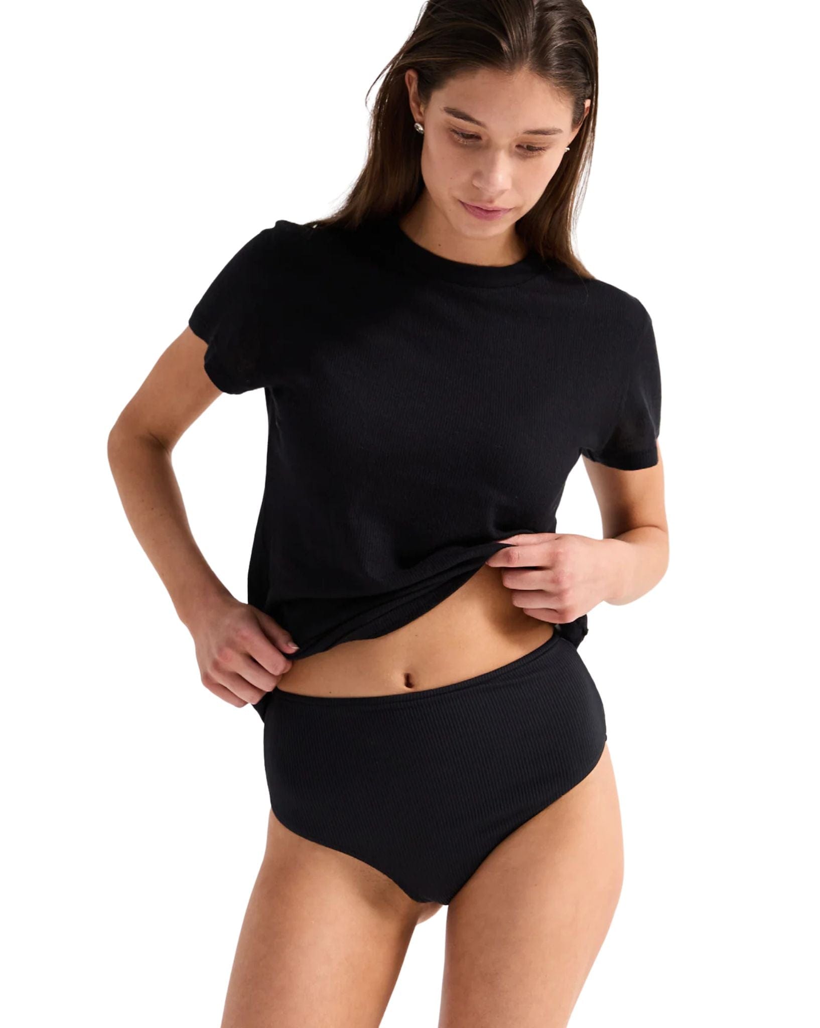 Zulu & Zephyr Womens Rib Hemp Jersey T-Shirt