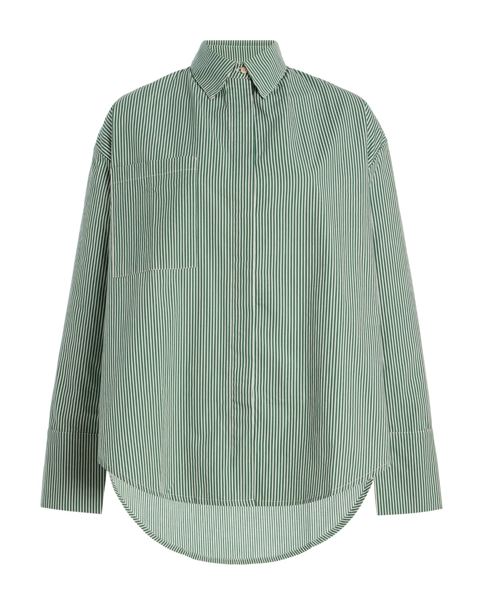 Zulu & Zephyr Womens Tallow Pin Stripe Cotton Shirt