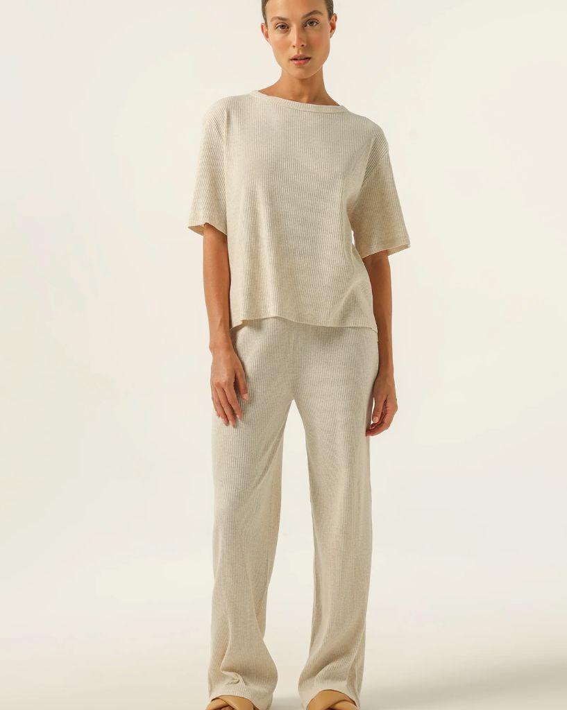 Nude Lounge Ribbed Pant