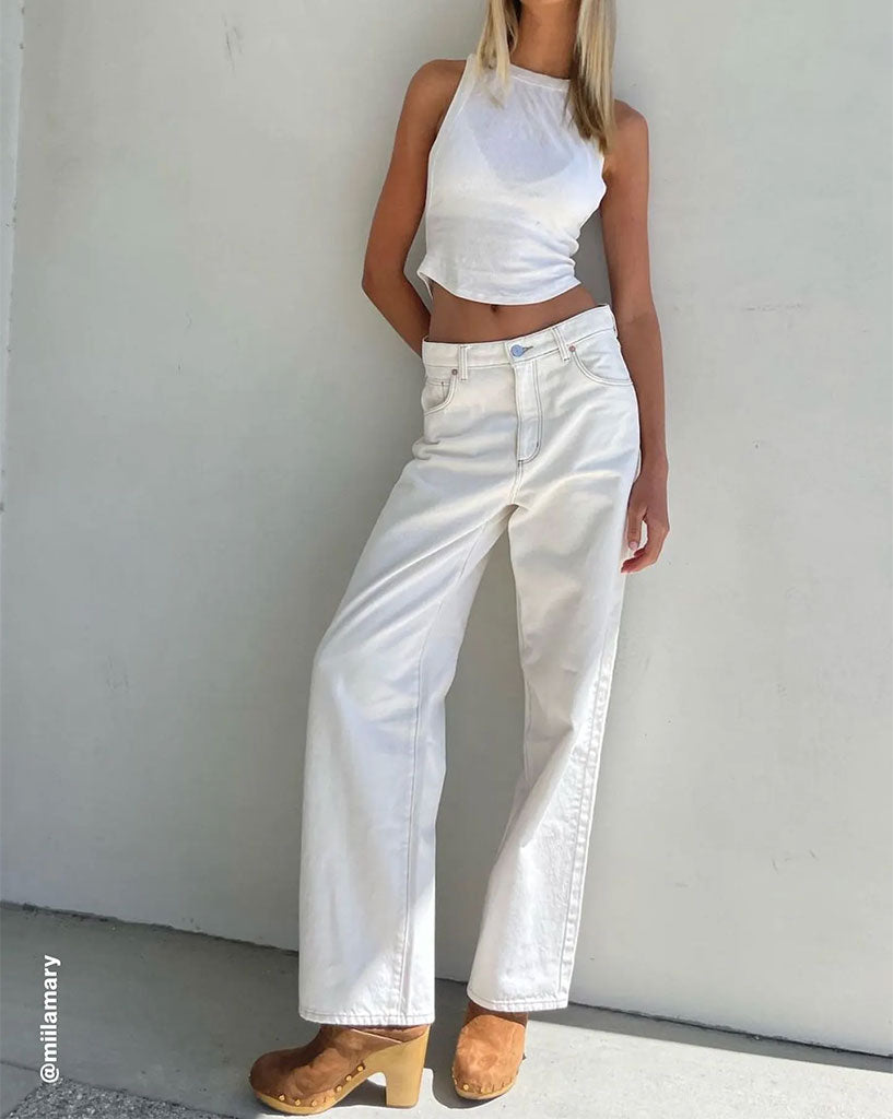A Slouch Jean - Vintage White