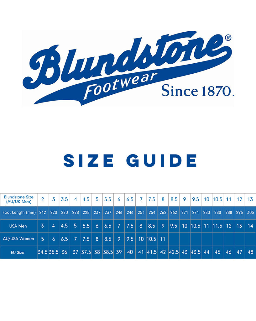 Blundstone - Size Guide