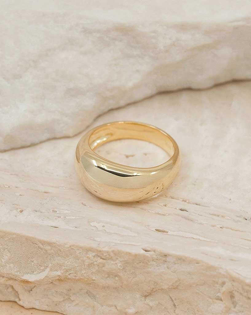 Gold Embrace The Light Ring Size