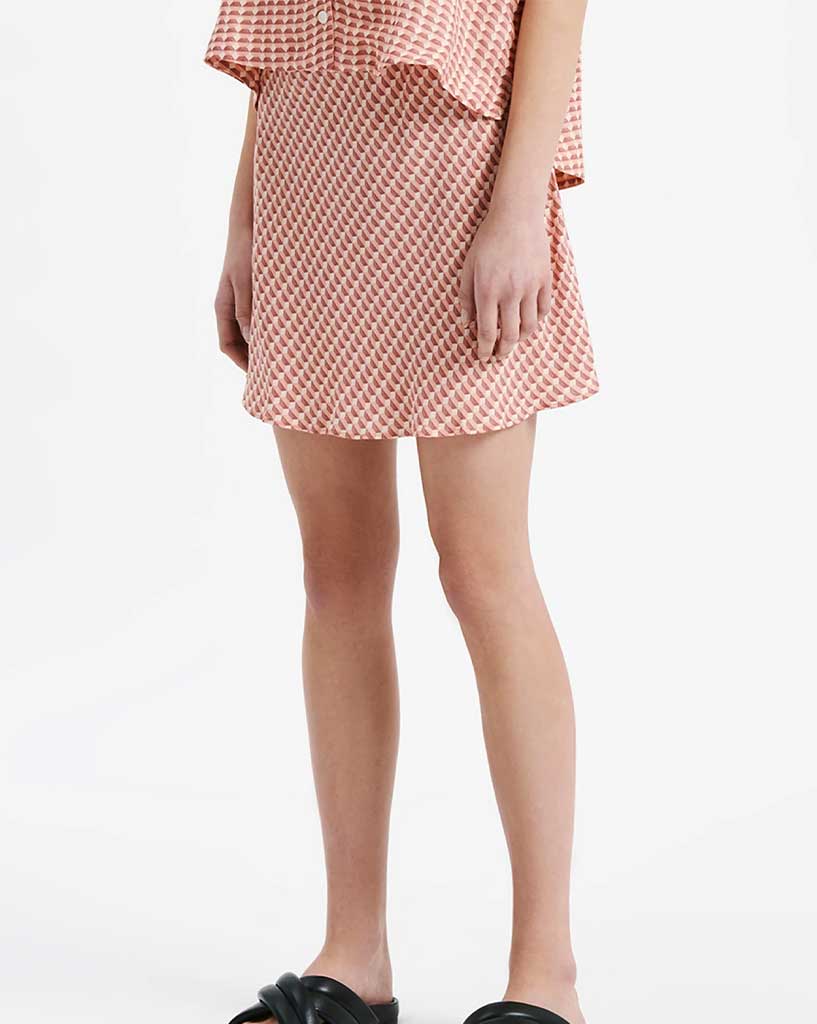 Rhys Cupro Mini Skirt