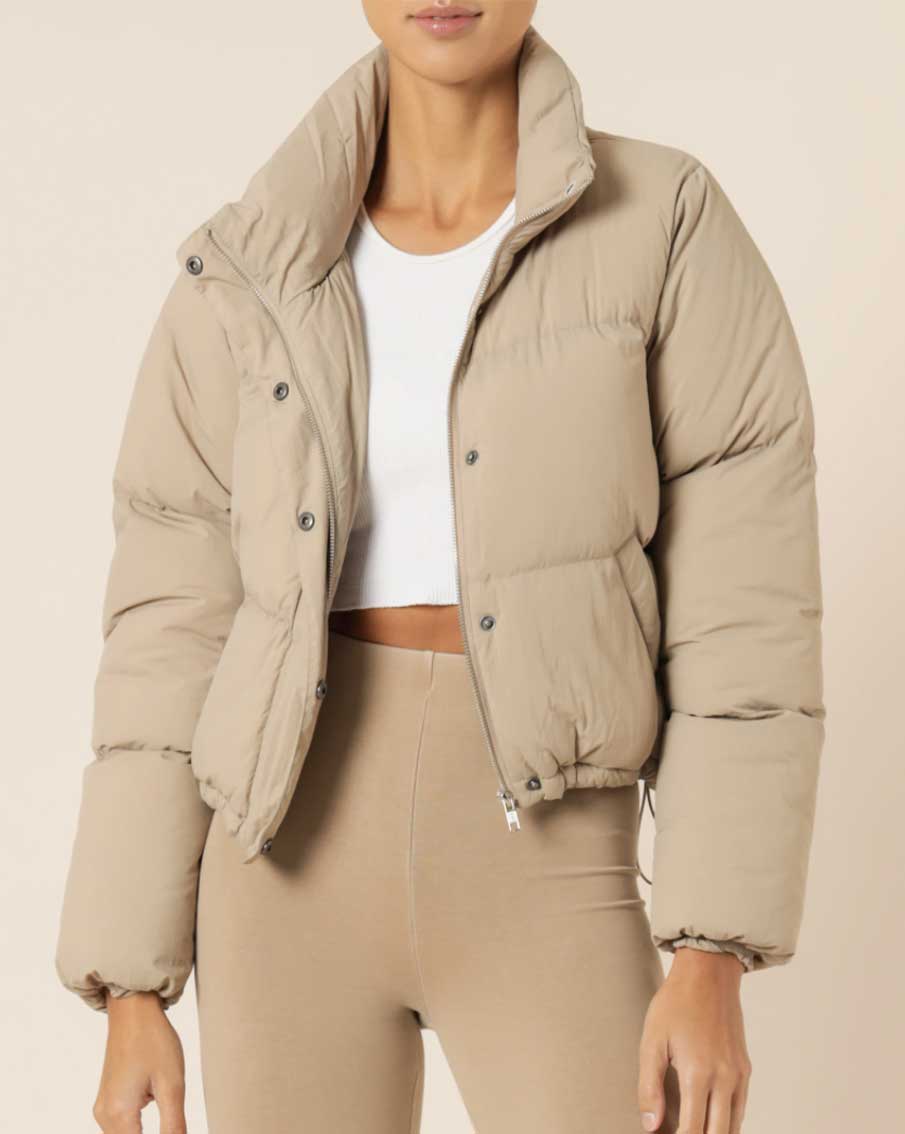 Nude Lucy / Topher Puffer Jacket / Mocha / NU23871