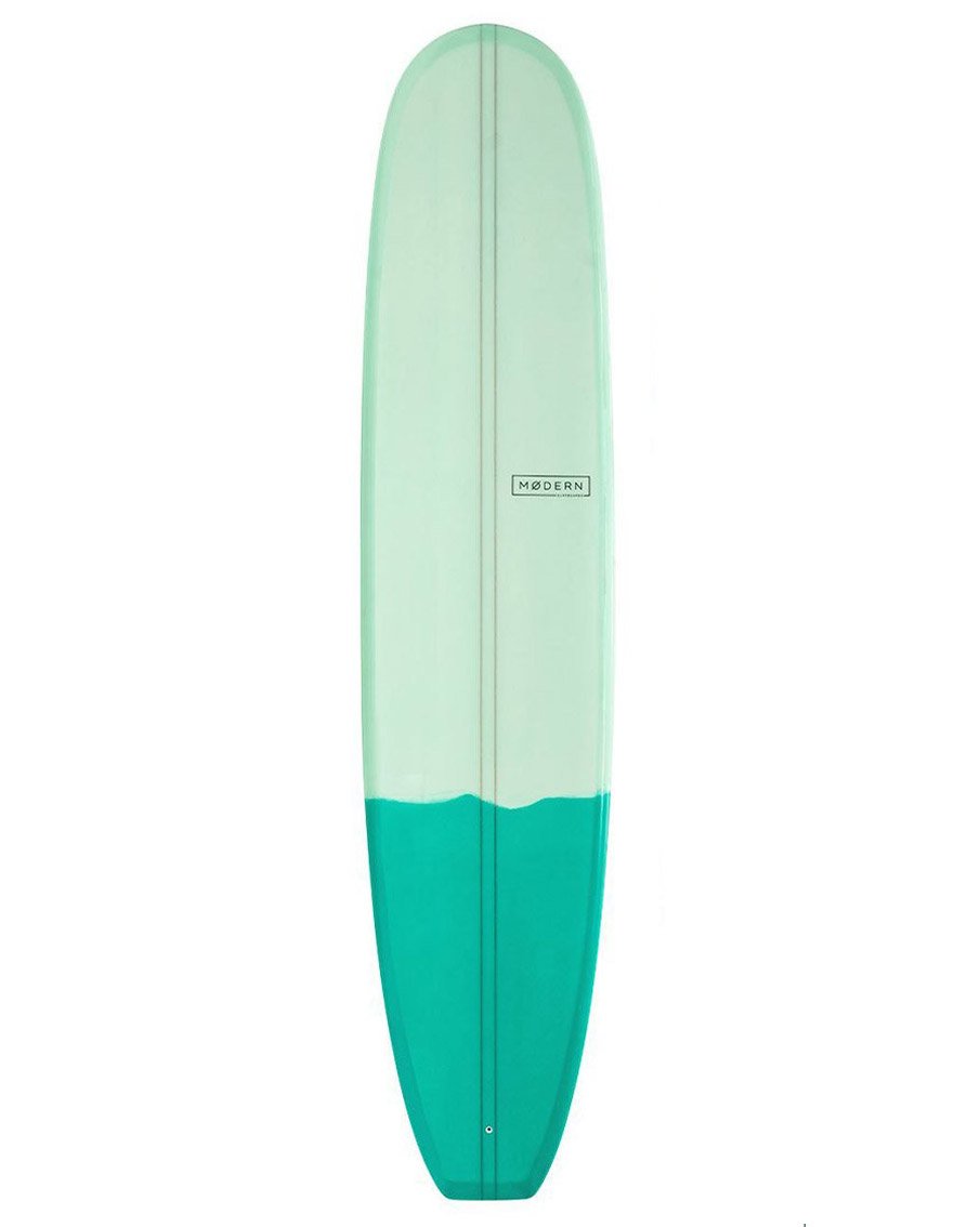 Modern Surfboard - Retro PU Longboard / Green