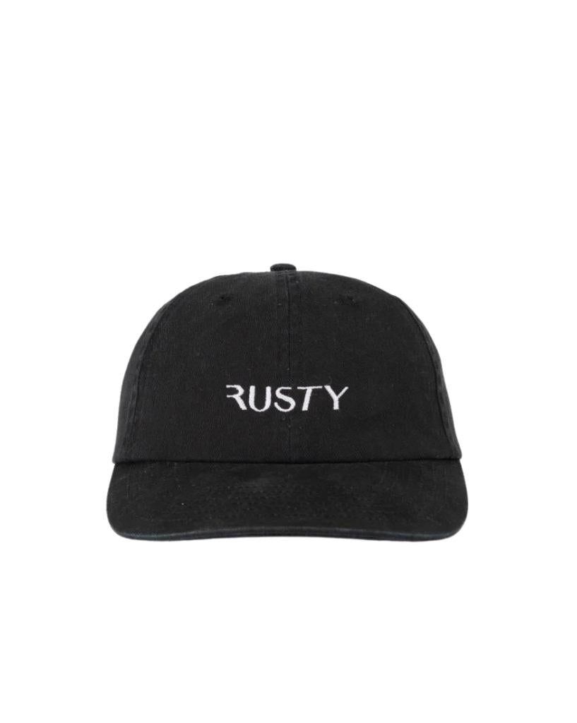 Rusty-Adjustable-Cap-Black-HCL0432