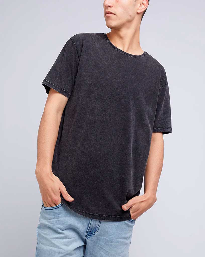 Silent-Theory-Acid-Tail-Tee-Washed-Black