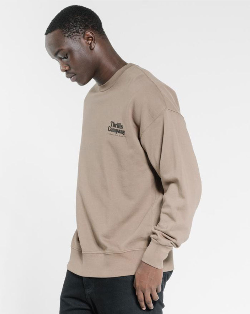 Company Pinline Stack Slouch Fit Crew