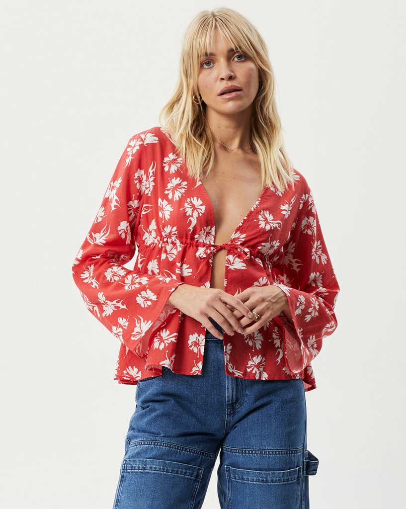    afends-Hibiscus-Tie-Blouse-W234101